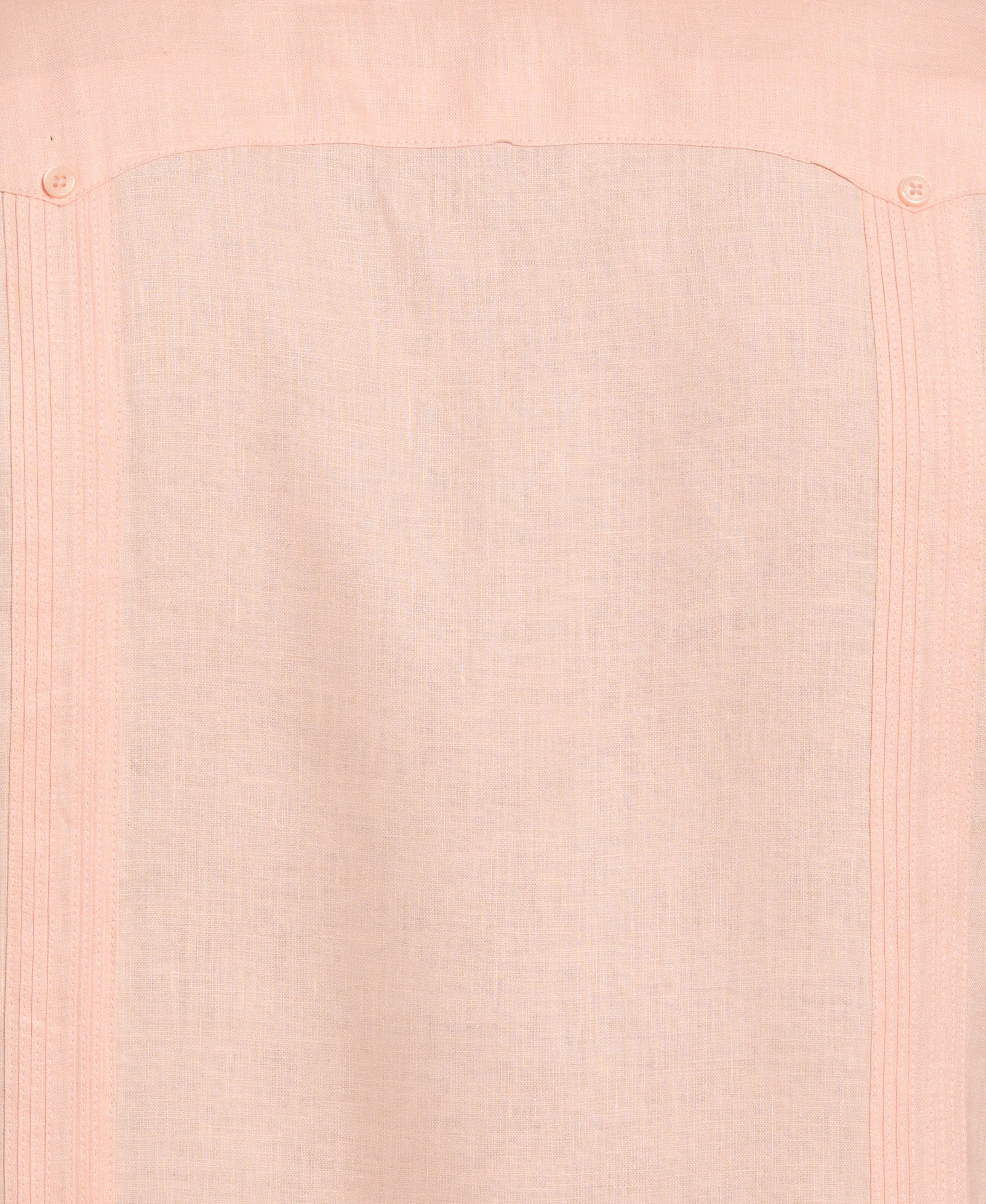 Big & Tall 100% Linen Classic Guayabera Shirt - Short Sleeve sold by Cubavera product image thumbnail 5