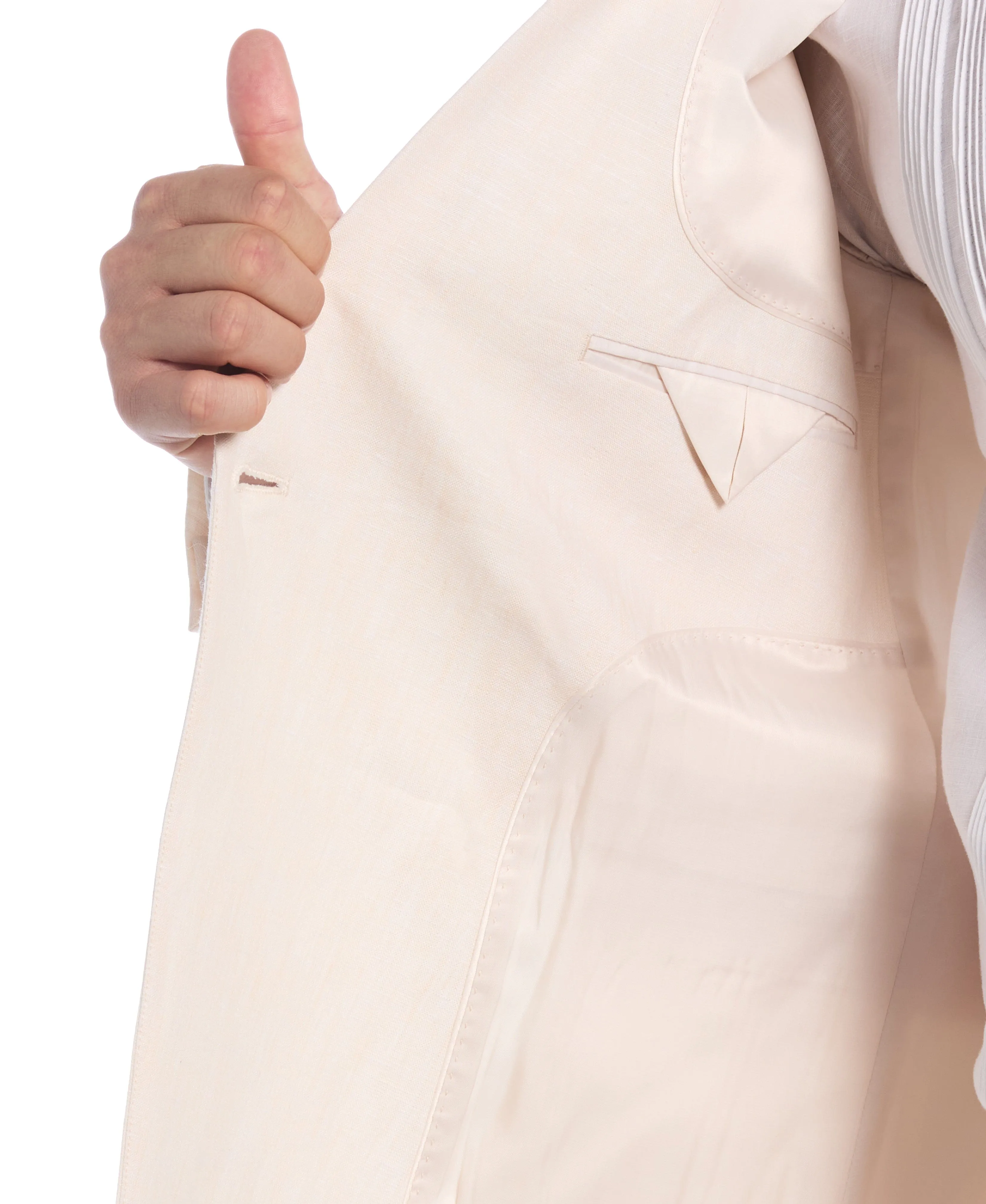 Double Breasted Delave Linen Sports Coat sold by Cubavera product image thumbnail 4