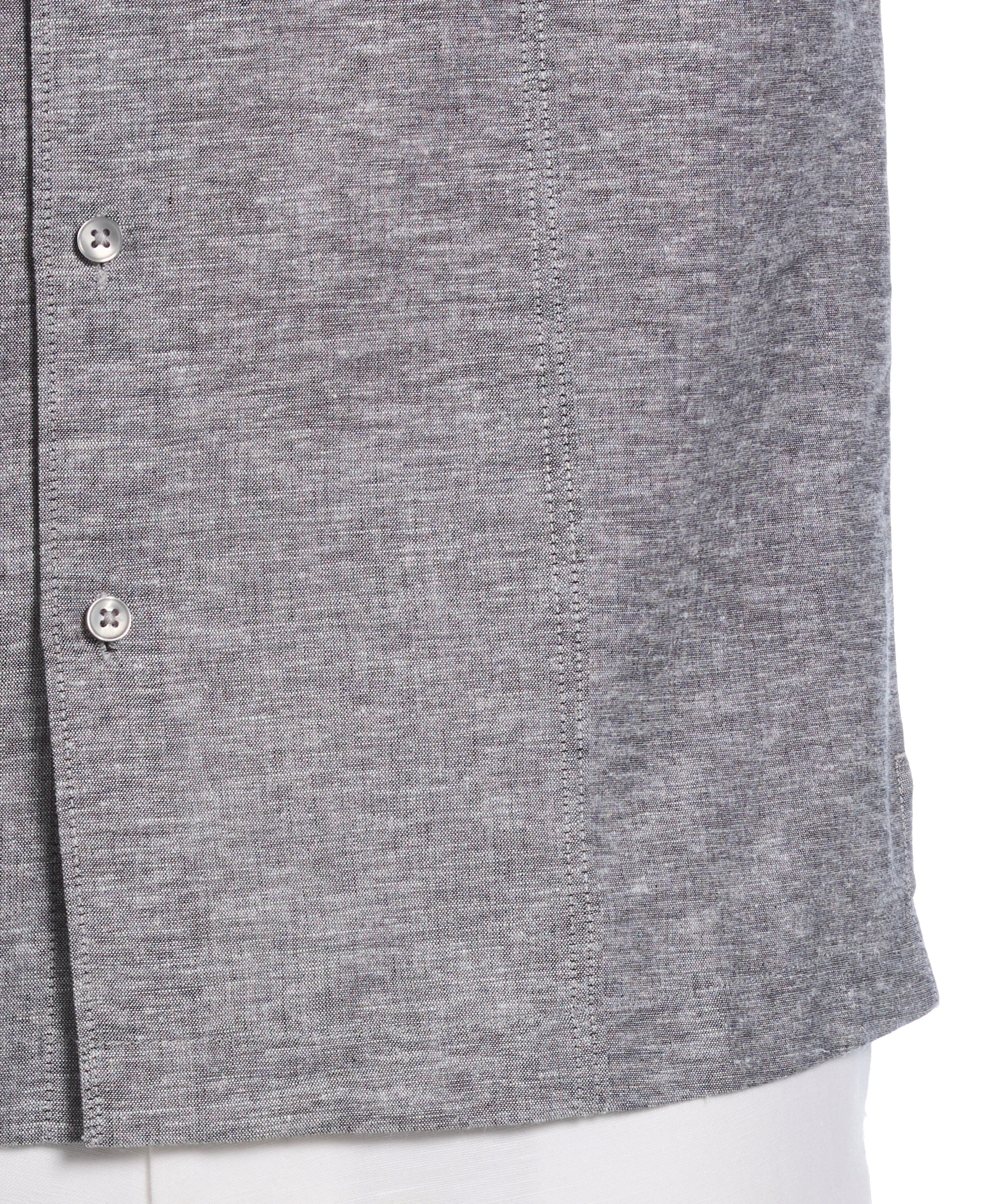 Linen Blend Panel Shirt sold by Cubavera product image thumbnail 4