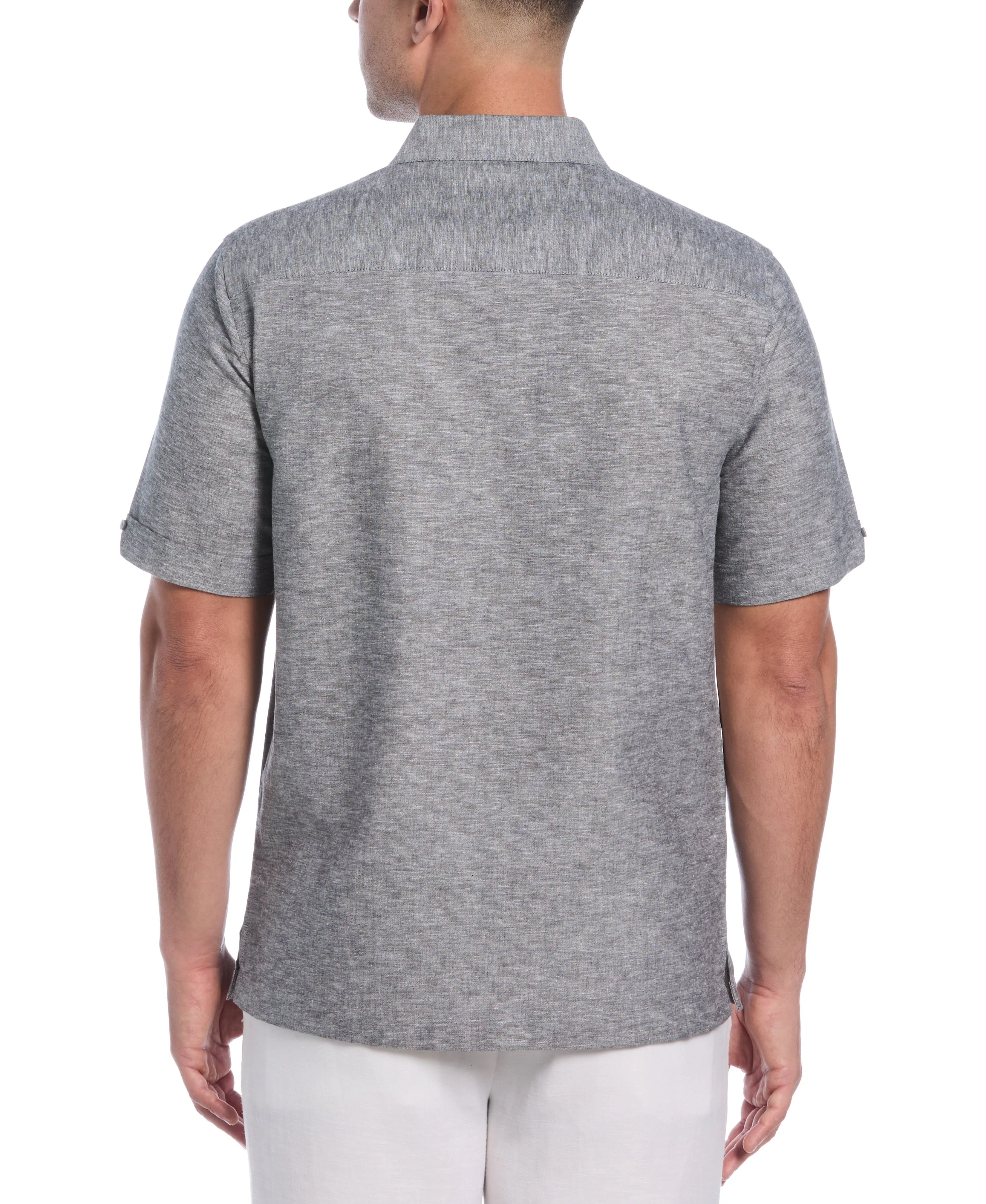 Linen Blend Panel Shirt sold by Cubavera product image thumbnail 2