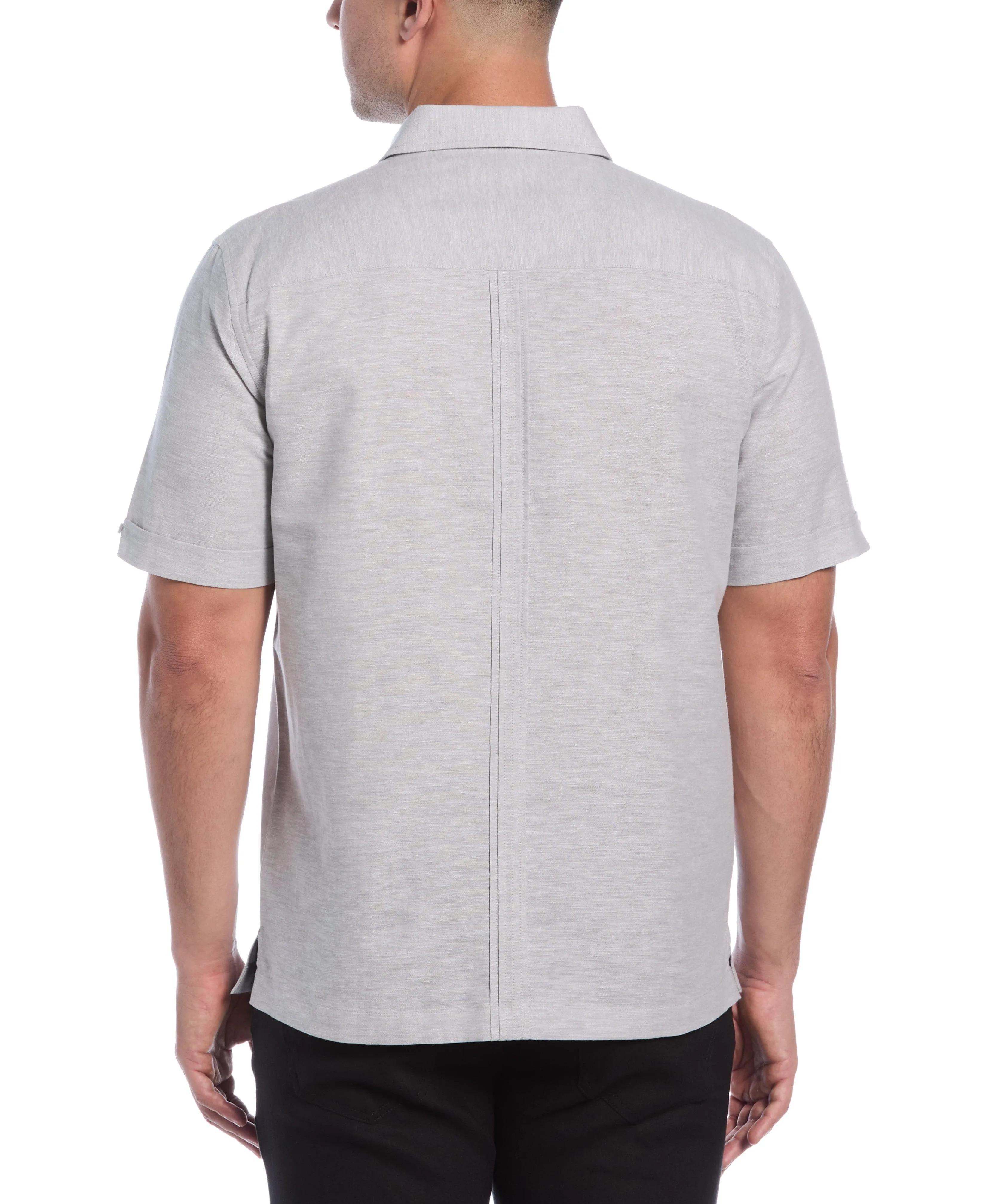 Linen Blend 4-Pocket Guayabera Shirt sold by Cubavera product image thumbnail 2