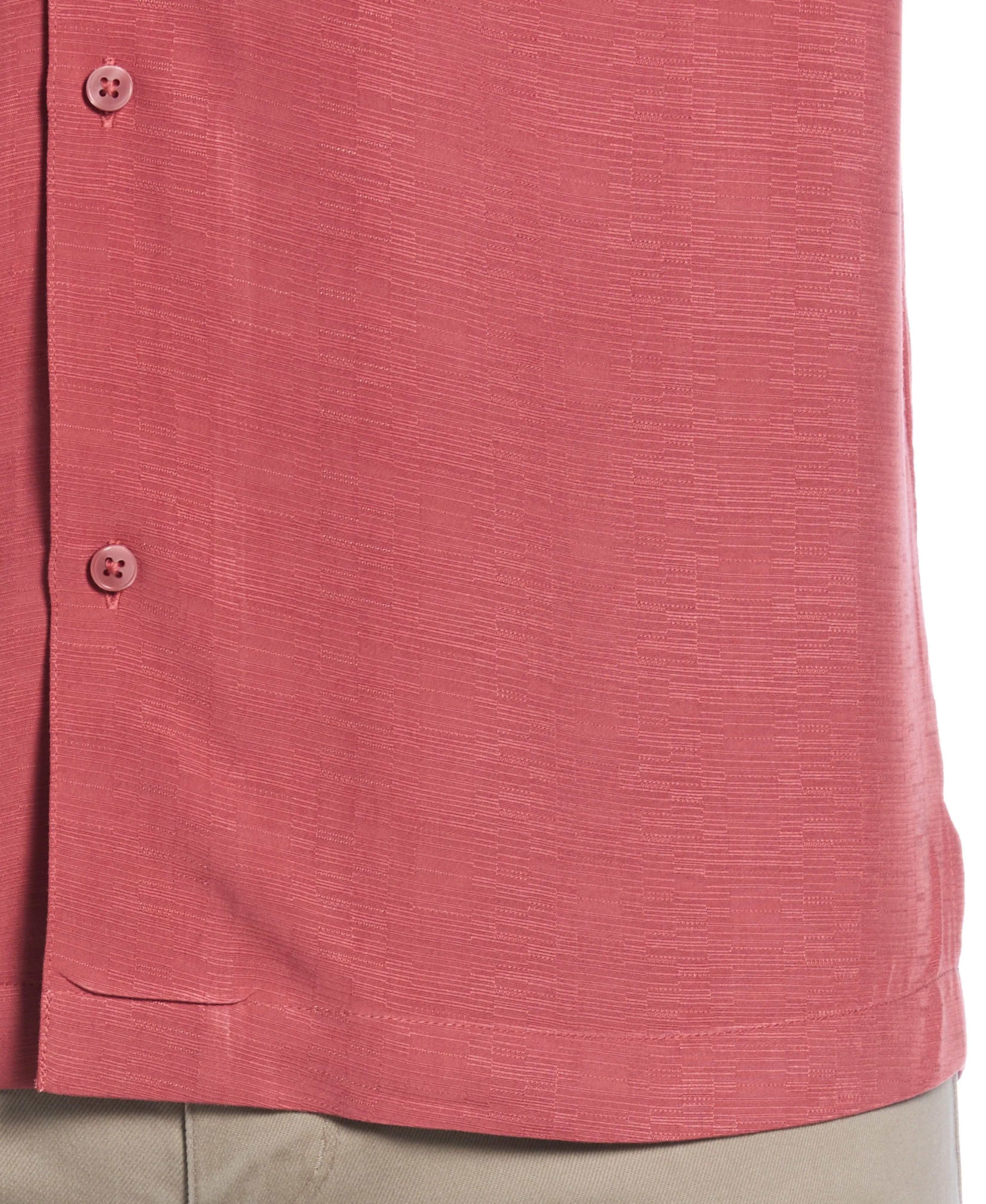 Solid Textured Cuban Collar Shirt sold by Cubavera product image thumbnail 4