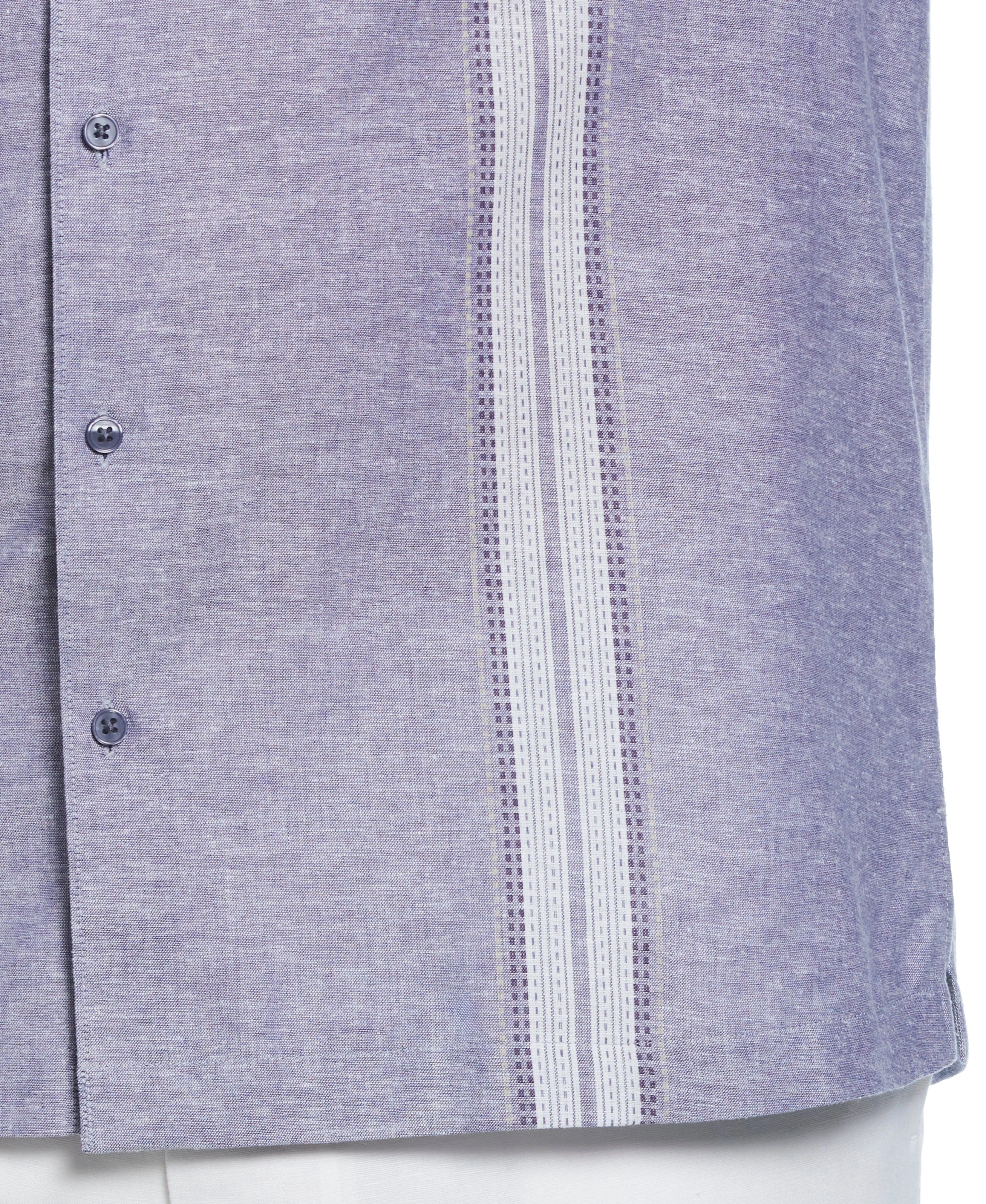 Big & Tall Linen Blend Panel Shirt sold by Cubavera product image thumbnail 4