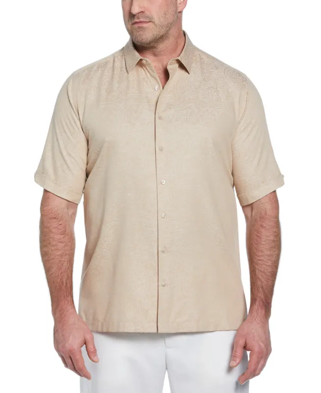 Big & Tall Floral Paisley Shirt sold by Cubavera