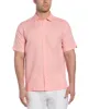 Linen Blend Embroidered Panel Shirt sold by Cubavera