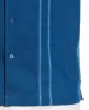 Linen Blend Embroidered Panel Shirt sold by Cubavera