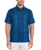 Linen Blend Embroidered Panel Shirt sold by Cubavera