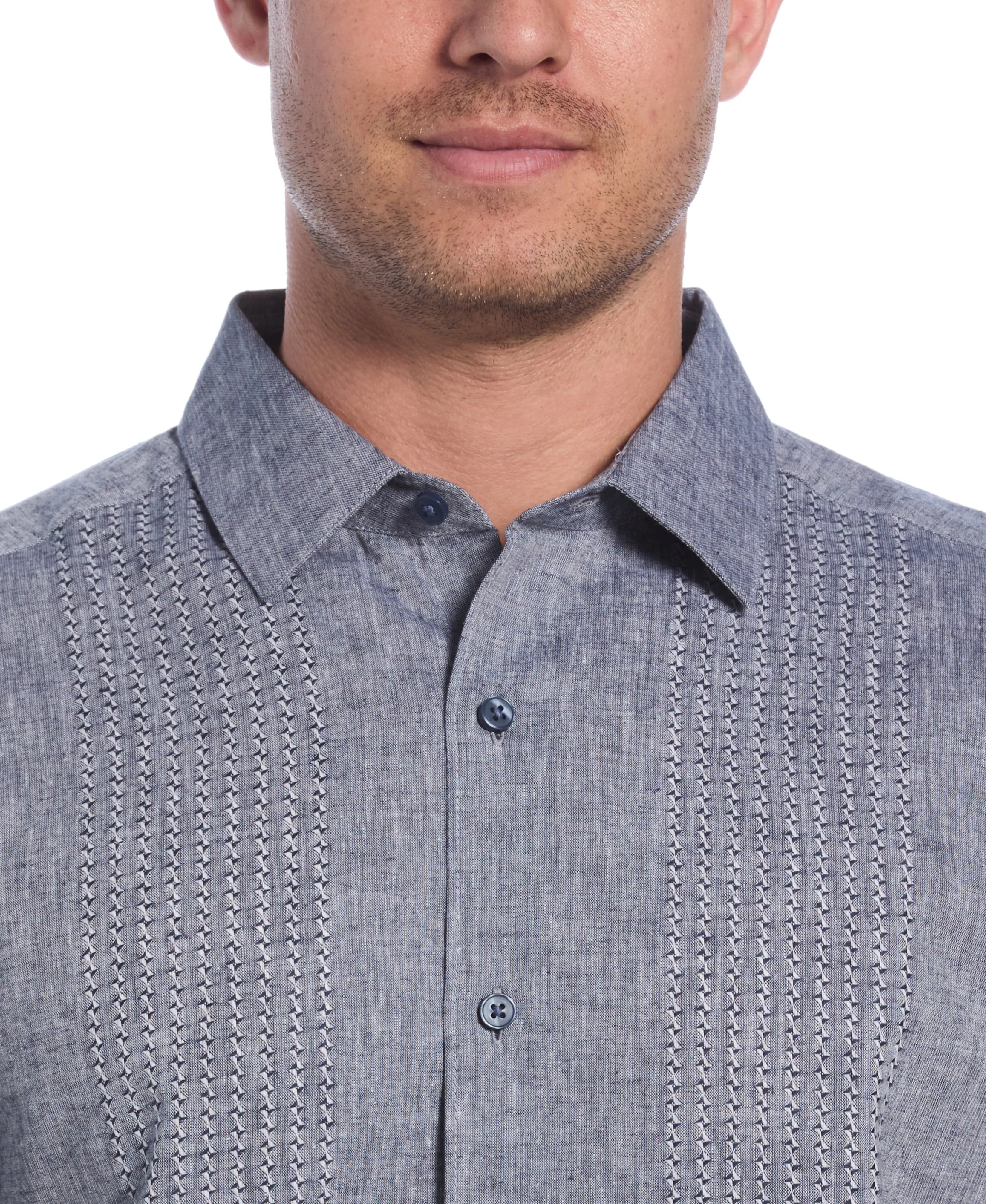 Engineered Dobby Panels Shirt sold by Cubavera product image thumbnail 3