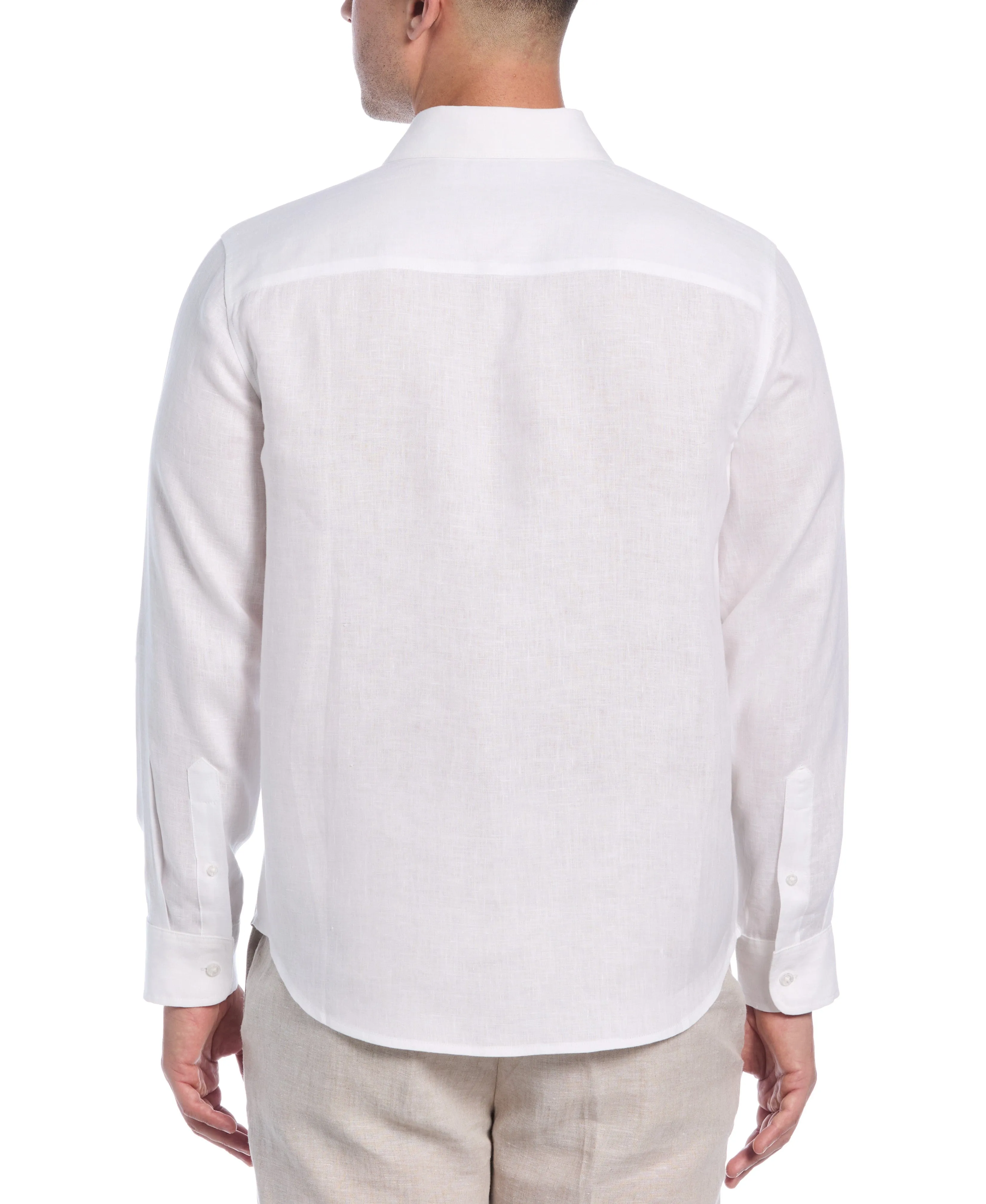 Linen Engineered Tropical Print Shirt sold by Cubavera product image thumbnail 2