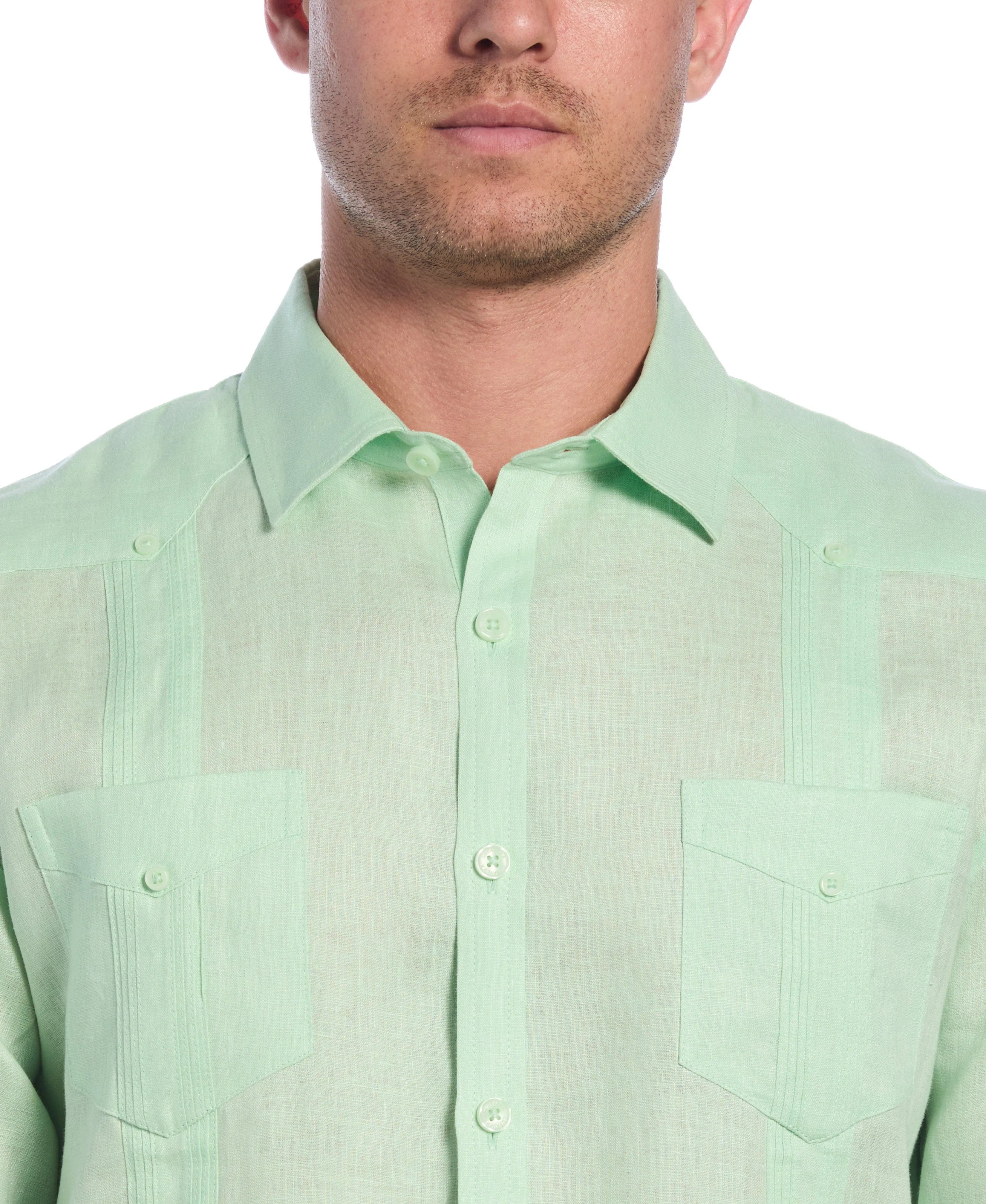 100% Linen Classic Guayabera Shirt - Long Sleeve sold by Cubavera product image thumbnail 3