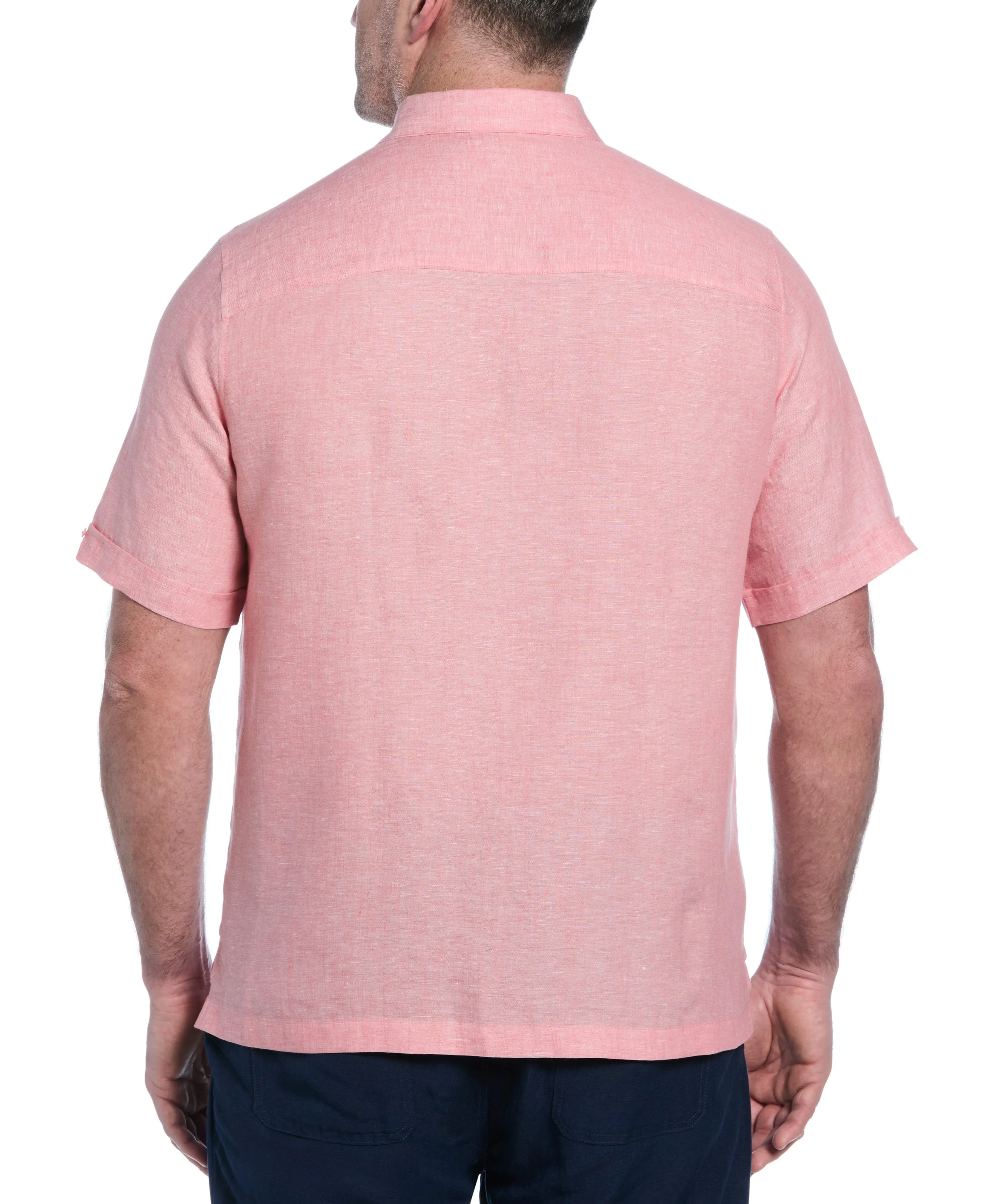 Big & Tall Classic Two-Tone Linen Shirt sold by Cubavera product image thumbnail 2