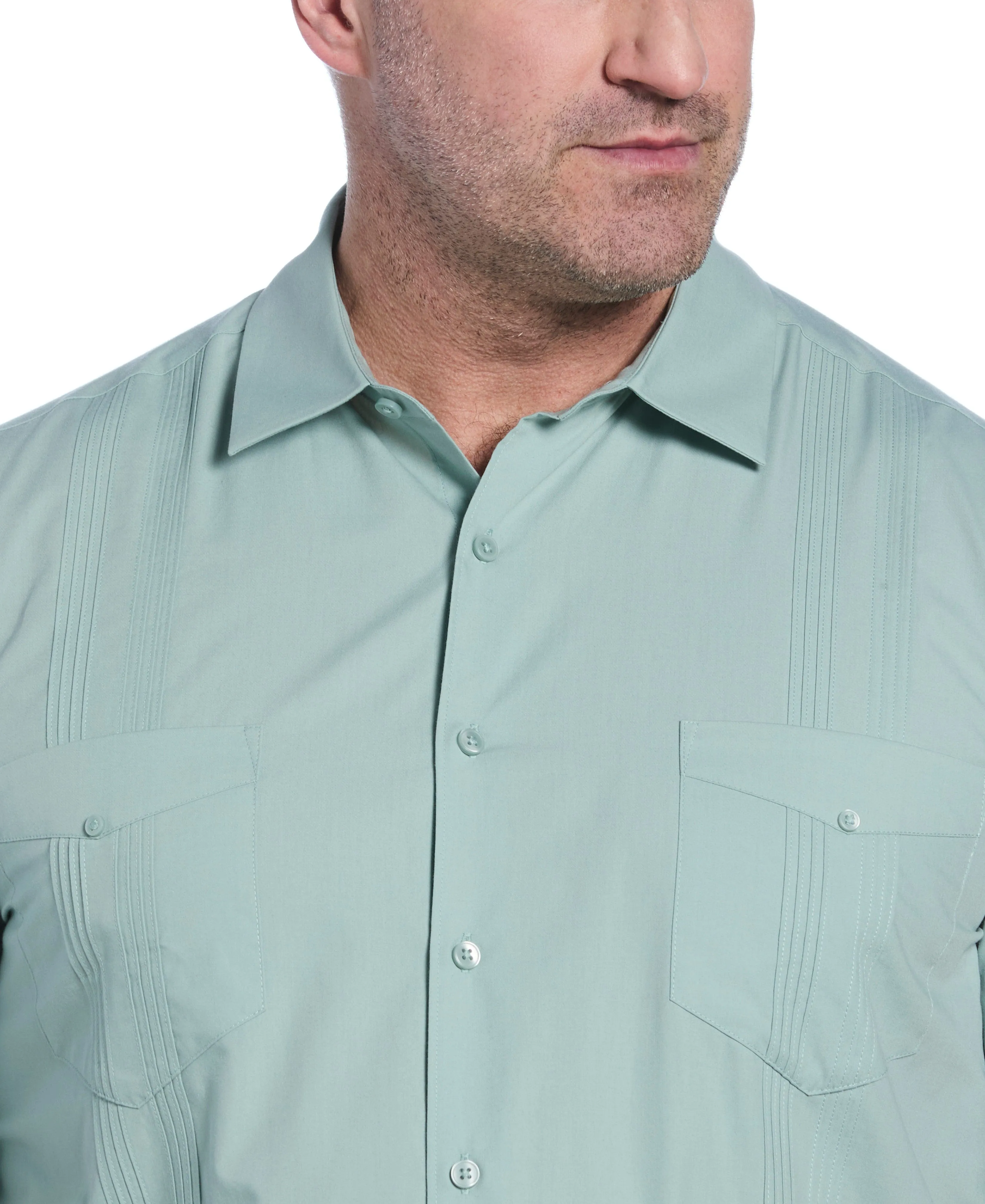 Big & Tall Four Pocket Guayabera Shirt sold by Cubavera product image thumbnail 3