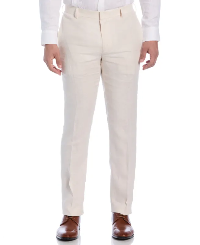 Delave Linen Flat Front Pant sold by Cubavera
