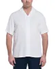 Big & Tall Solid Textured Cuban Collar Shirt sold by Cubavera