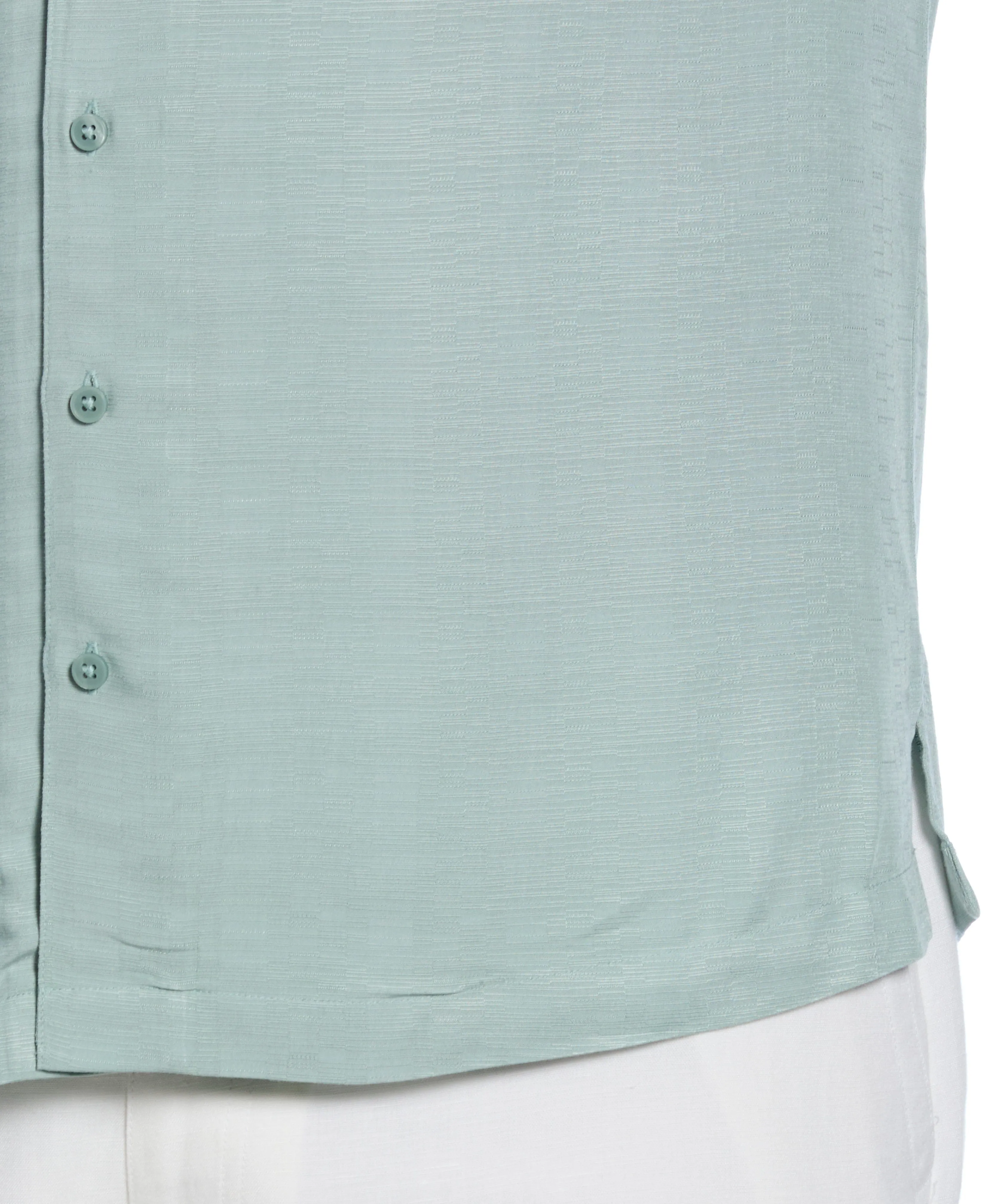 Big & Tall Solid Textured Cuban Collar Shirt sold by Cubavera product image thumbnail 4