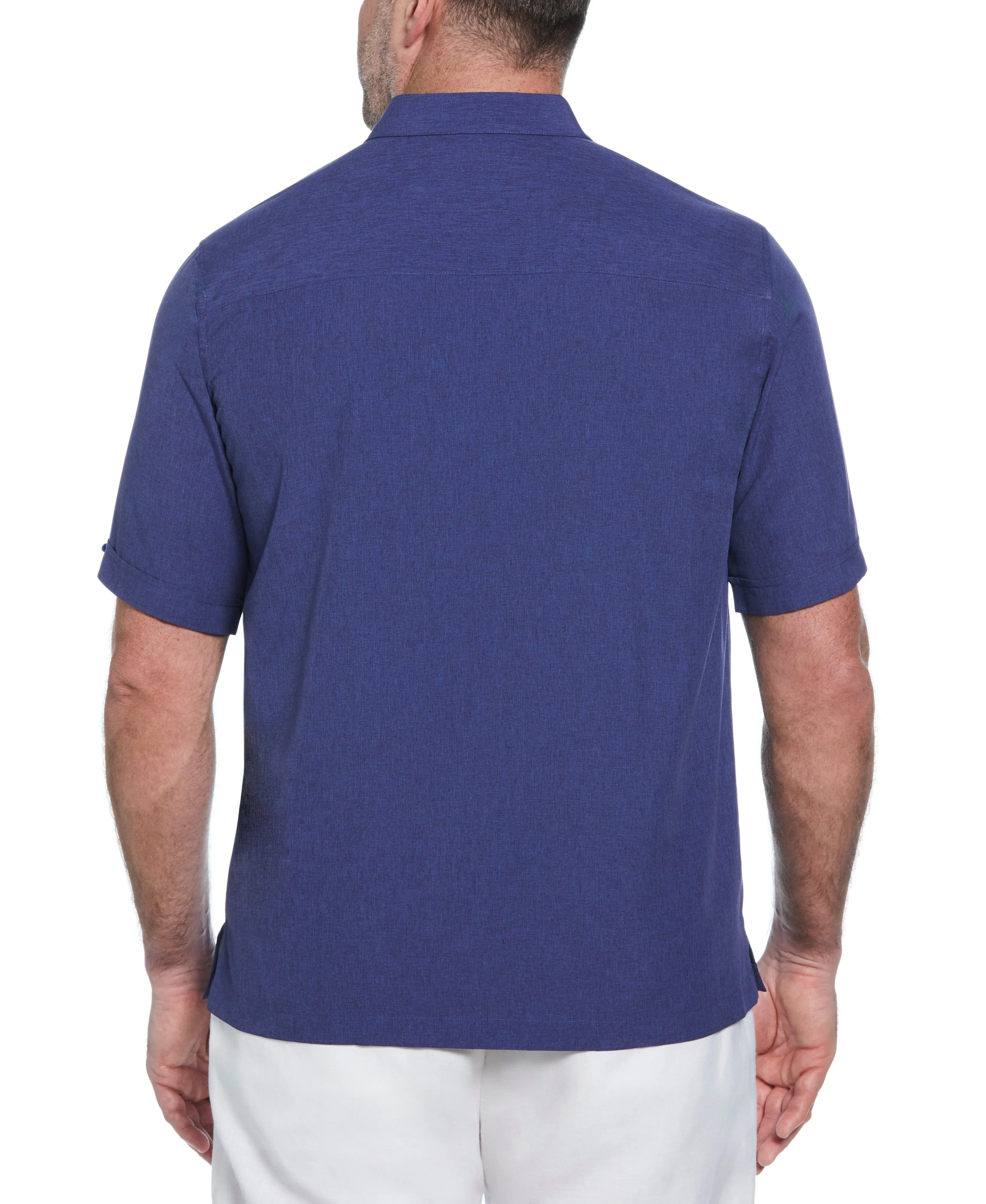 Big & Tall Geo Embroidered Panel Shirt sold by Cubavera product image thumbnail 2