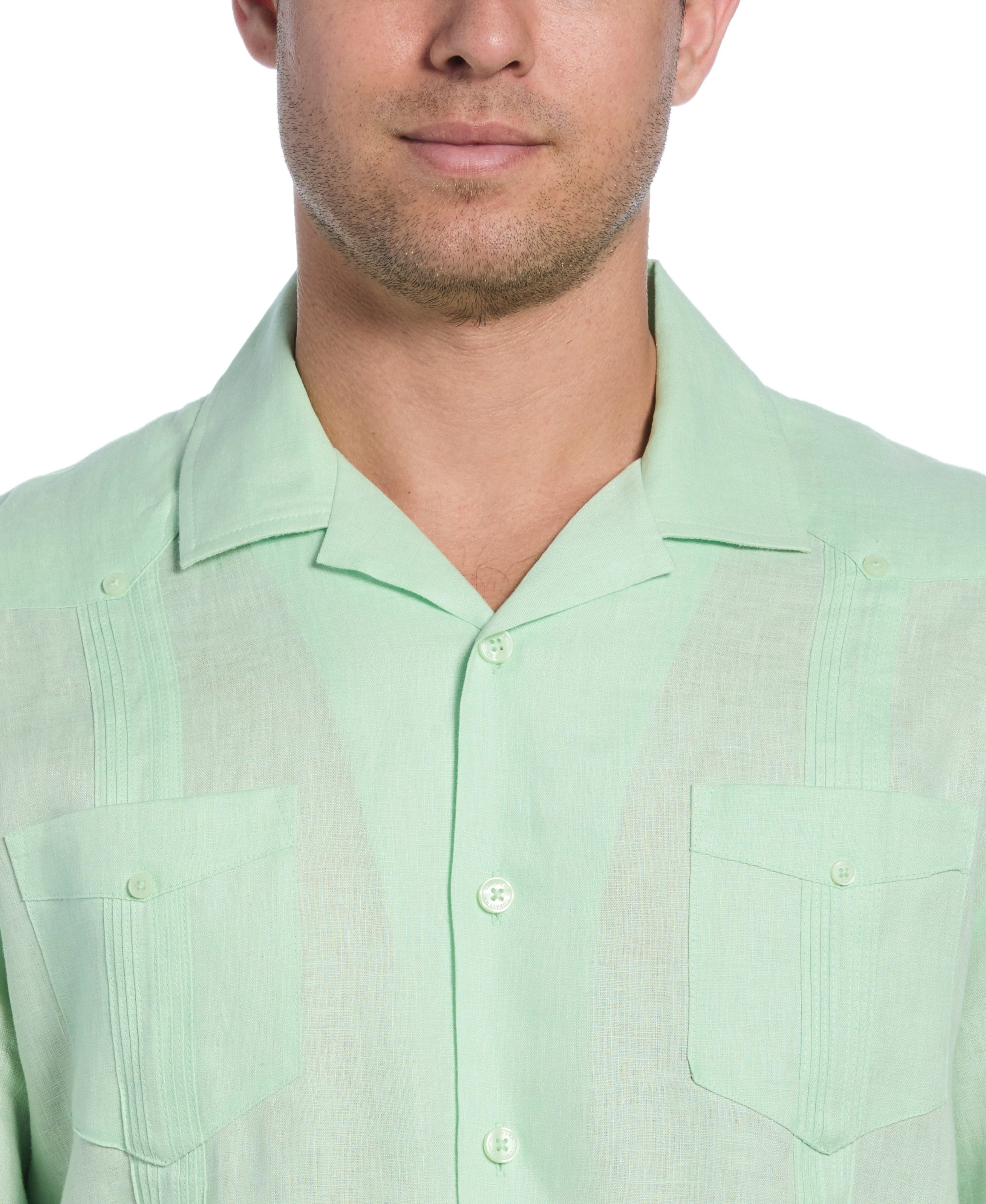 100% Linen Classic Guayabera Shirt - Short Sleeve sold by Cubavera product image thumbnail 3