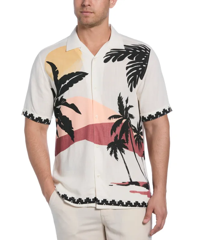Sunset Print Shirt sold by Cubavera
