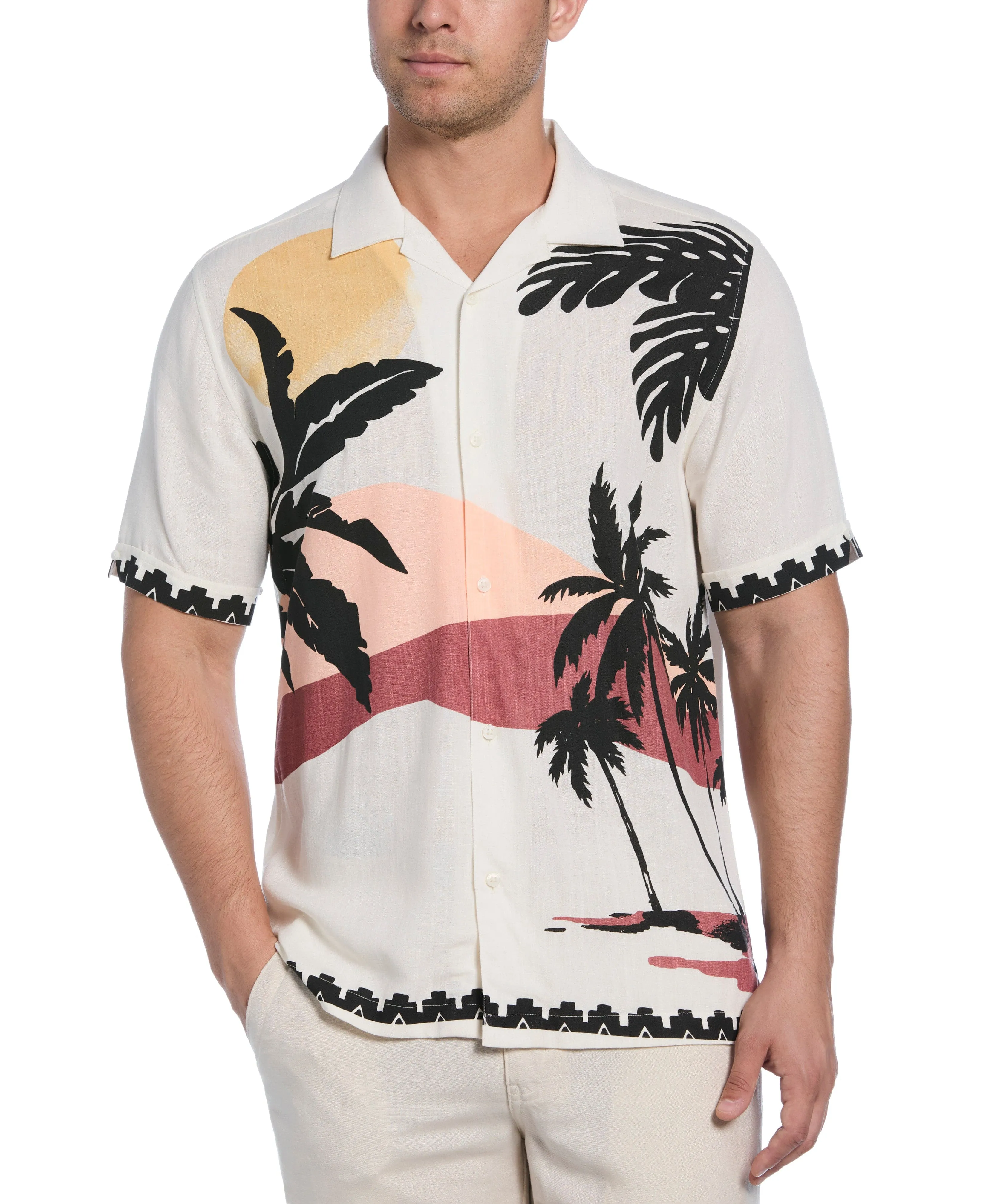 Sunset Print Shirt sold by Cubavera