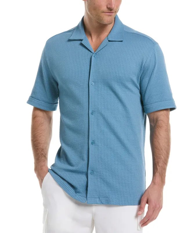 Seersucker Knit Shirt sold by Cubavera