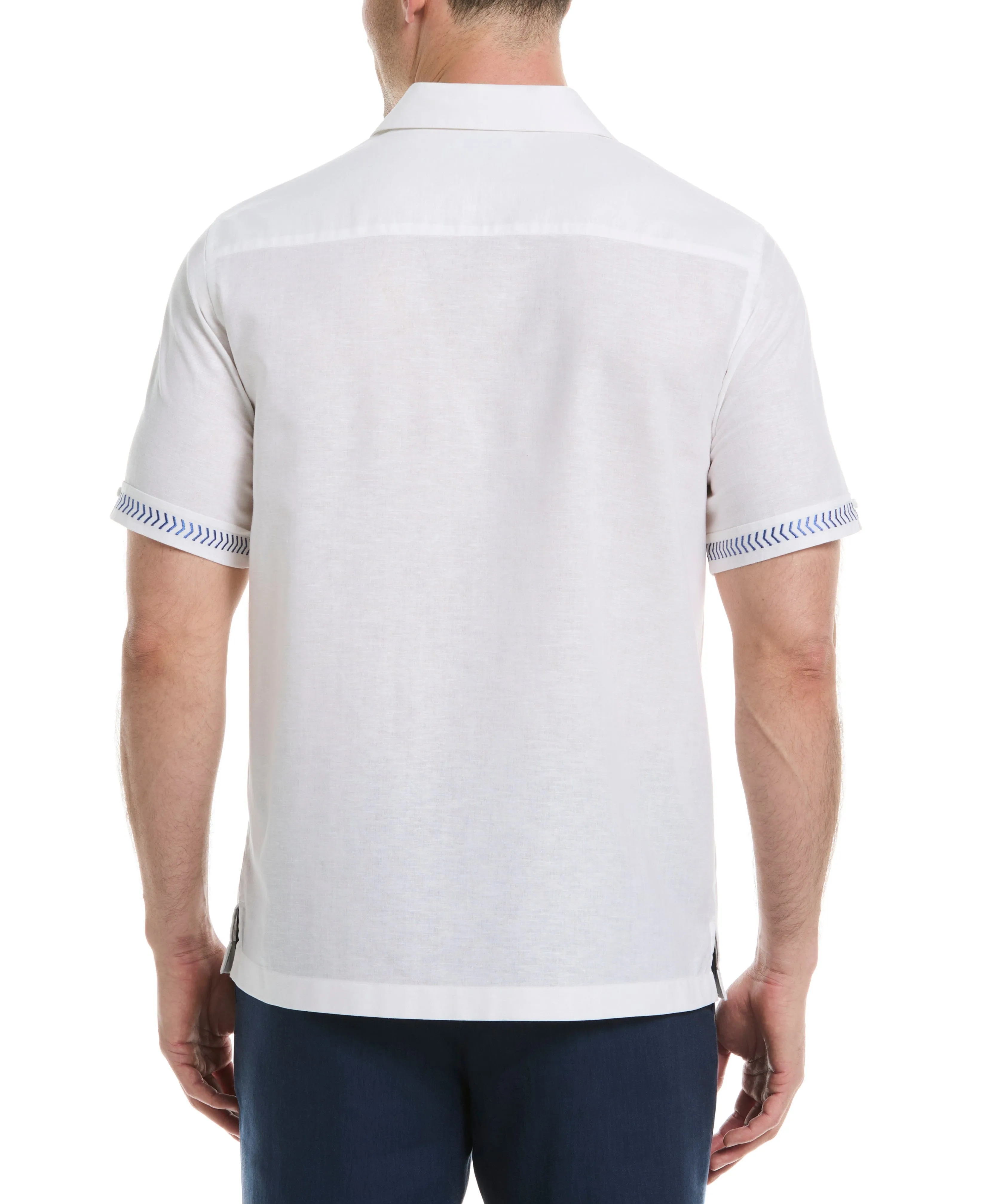 Embroidery Leaf Panel Shirt sold by Cubavera product image thumbnail 3