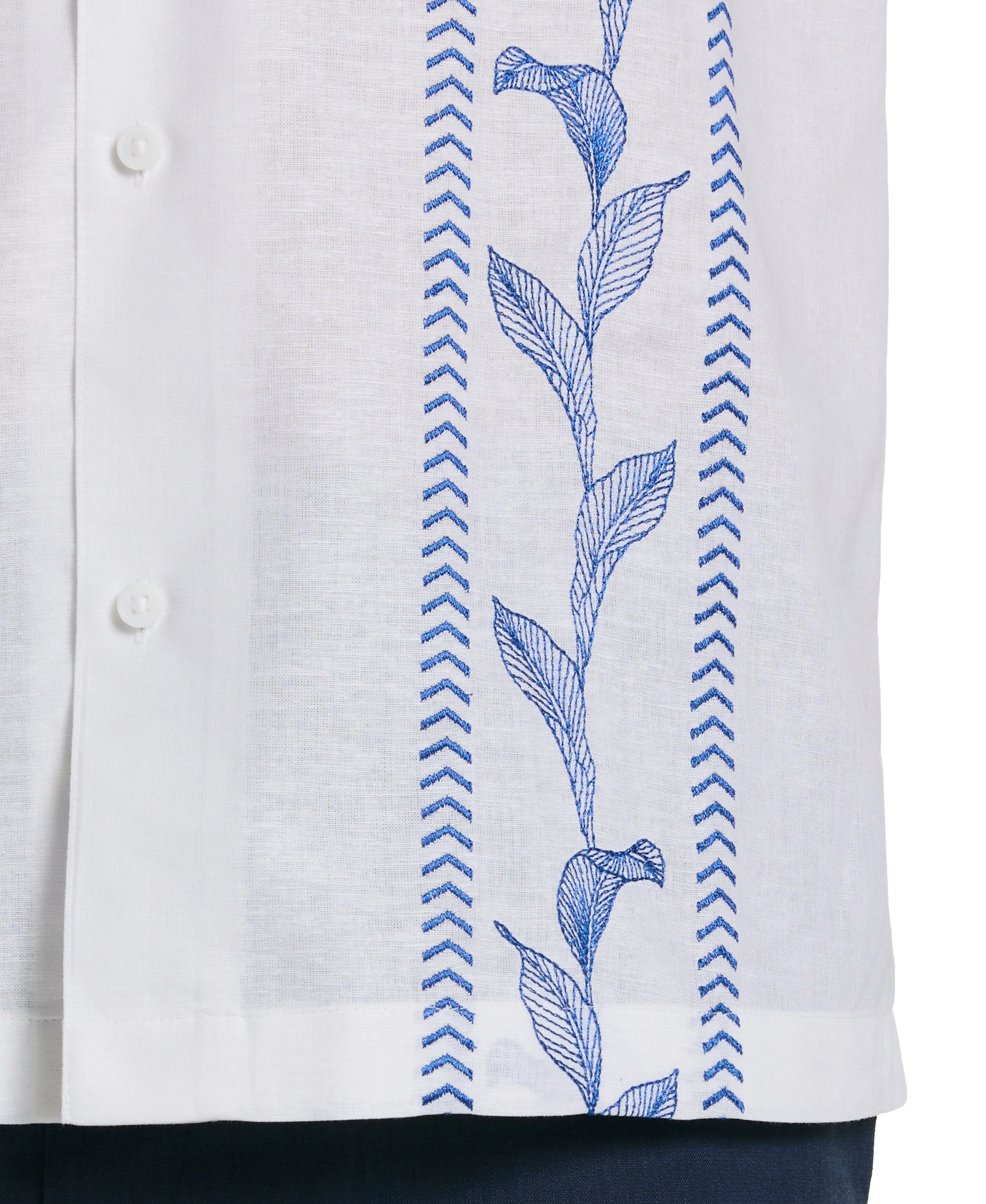 Embroidery Leaf Panel Shirt sold by Cubavera product image thumbnail 5