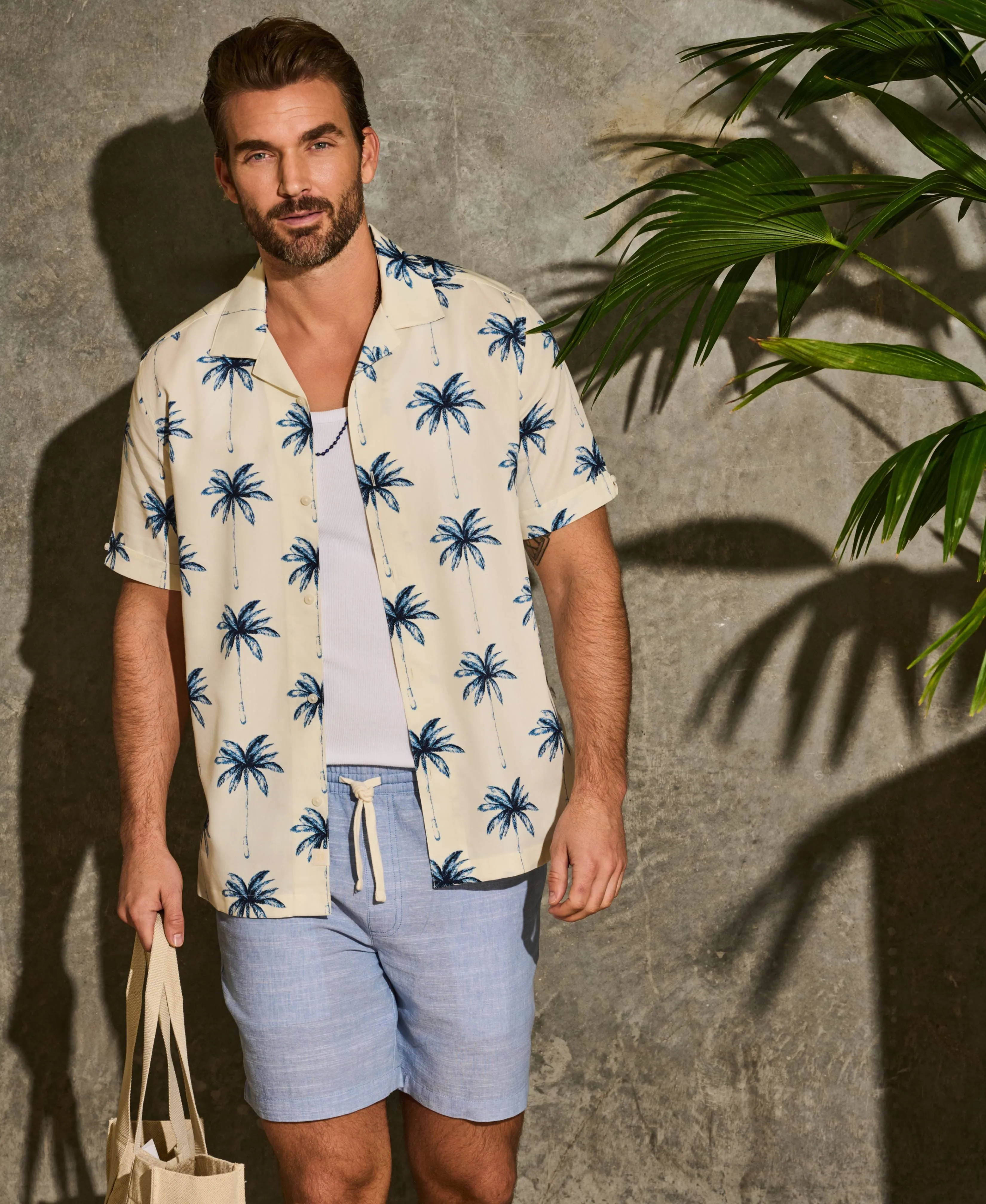 Palm Tree Print Shirt sold by Cubavera product image thumbnail 2