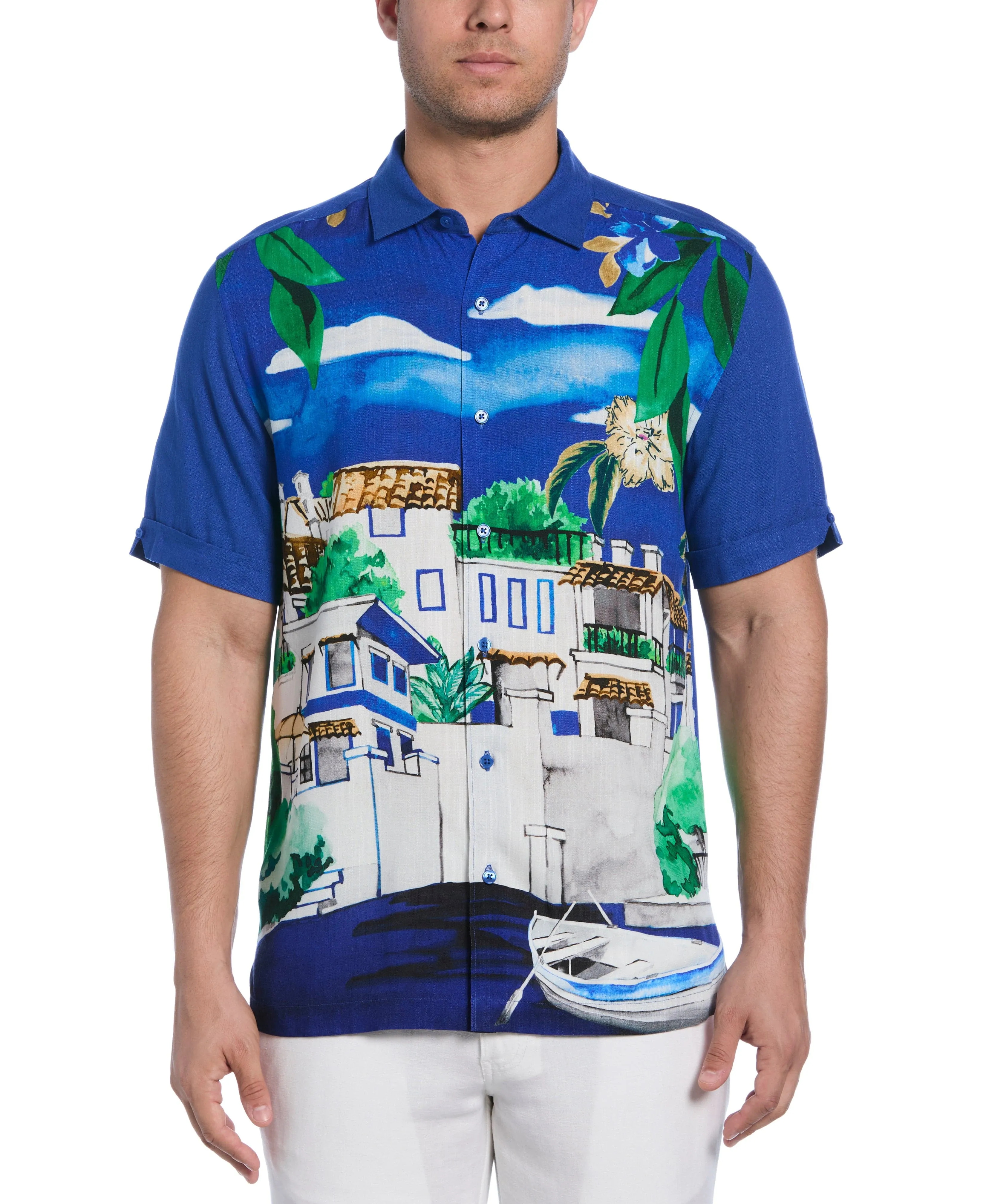 Scenic Print Shirt sold by Cubavera