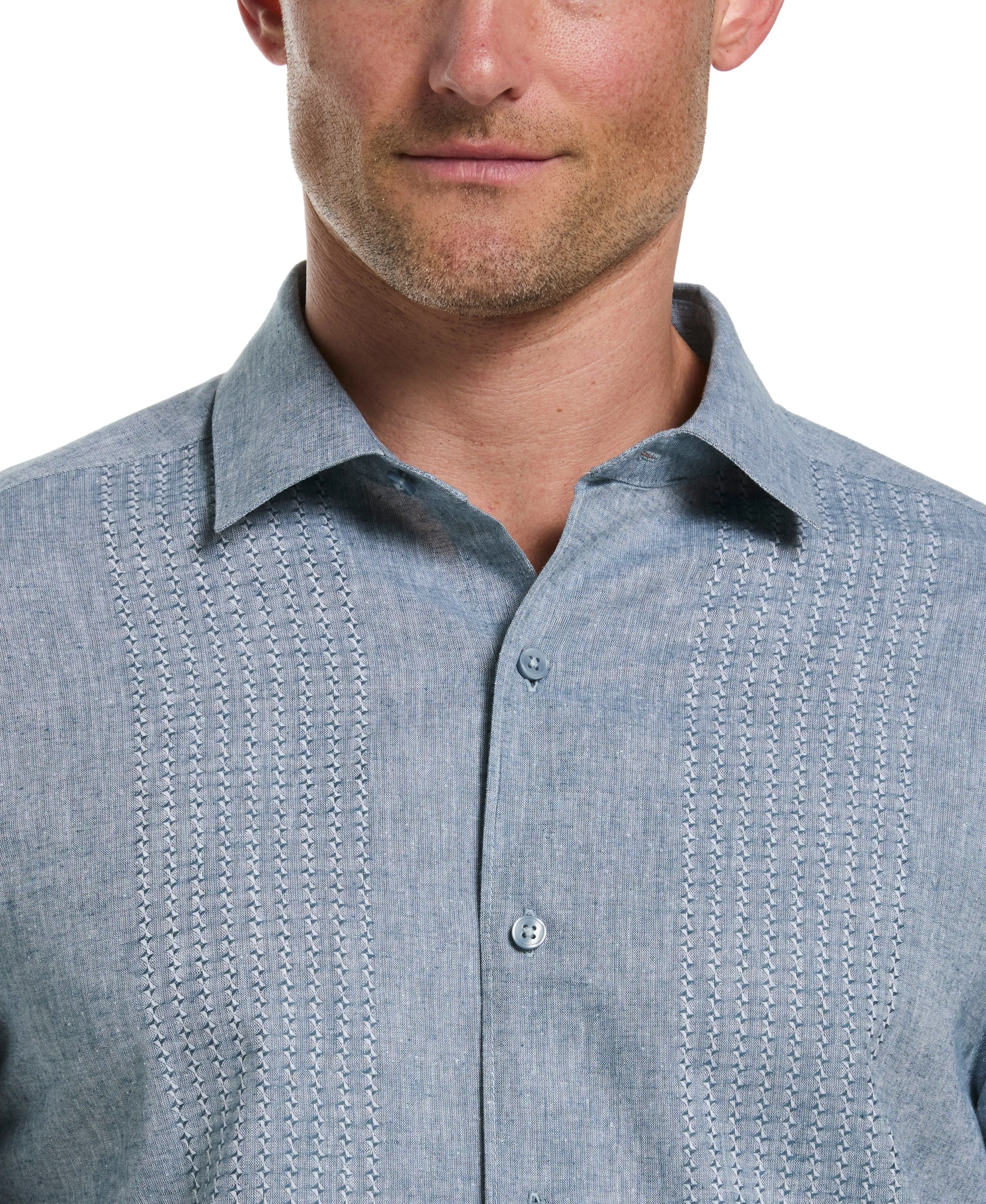 Engineered Dobby Panels Shirt sold by Cubavera product image thumbnail 3
