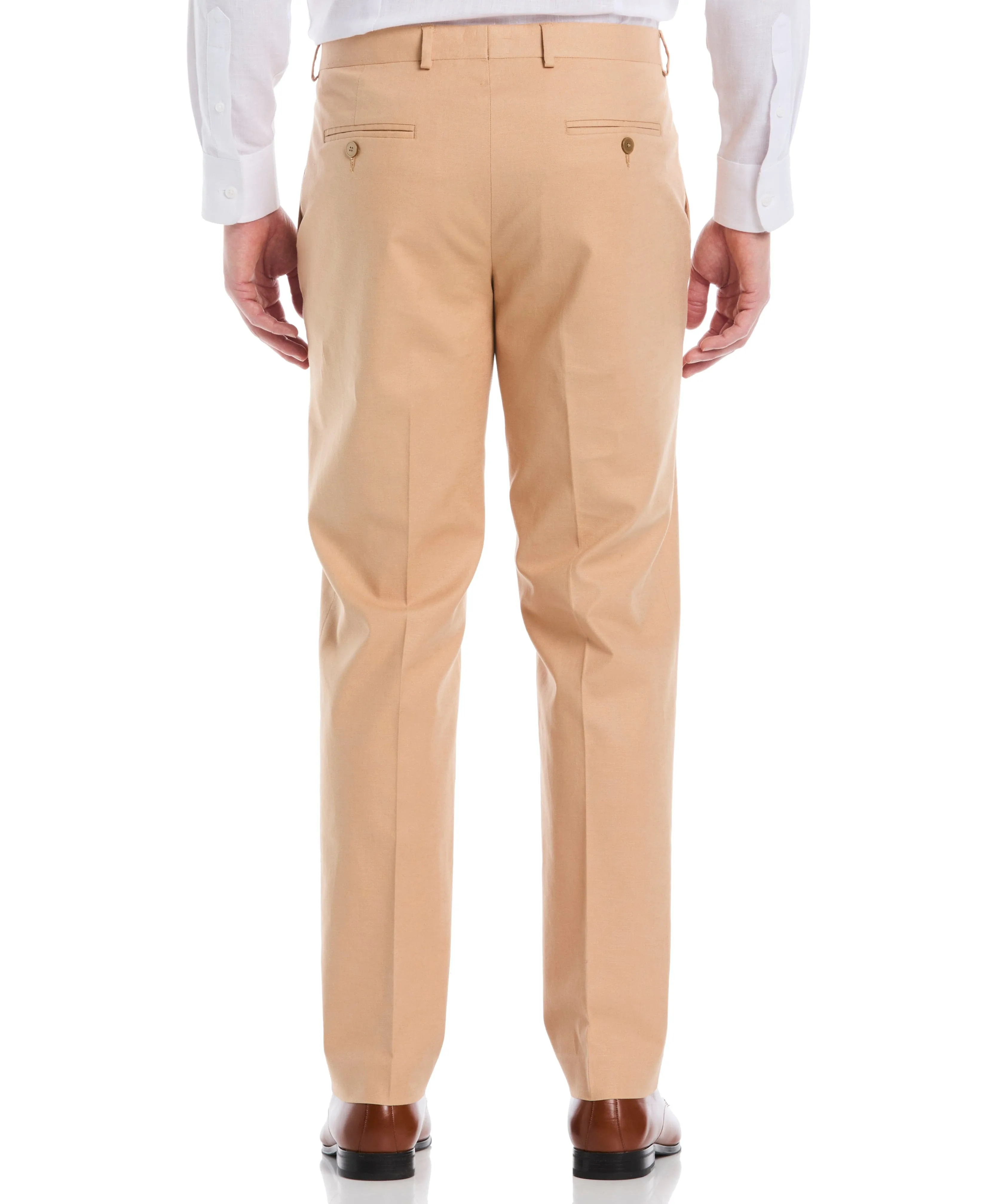 Linen Blend Flat Front Pant sold by Cubavera product image thumbnail 3