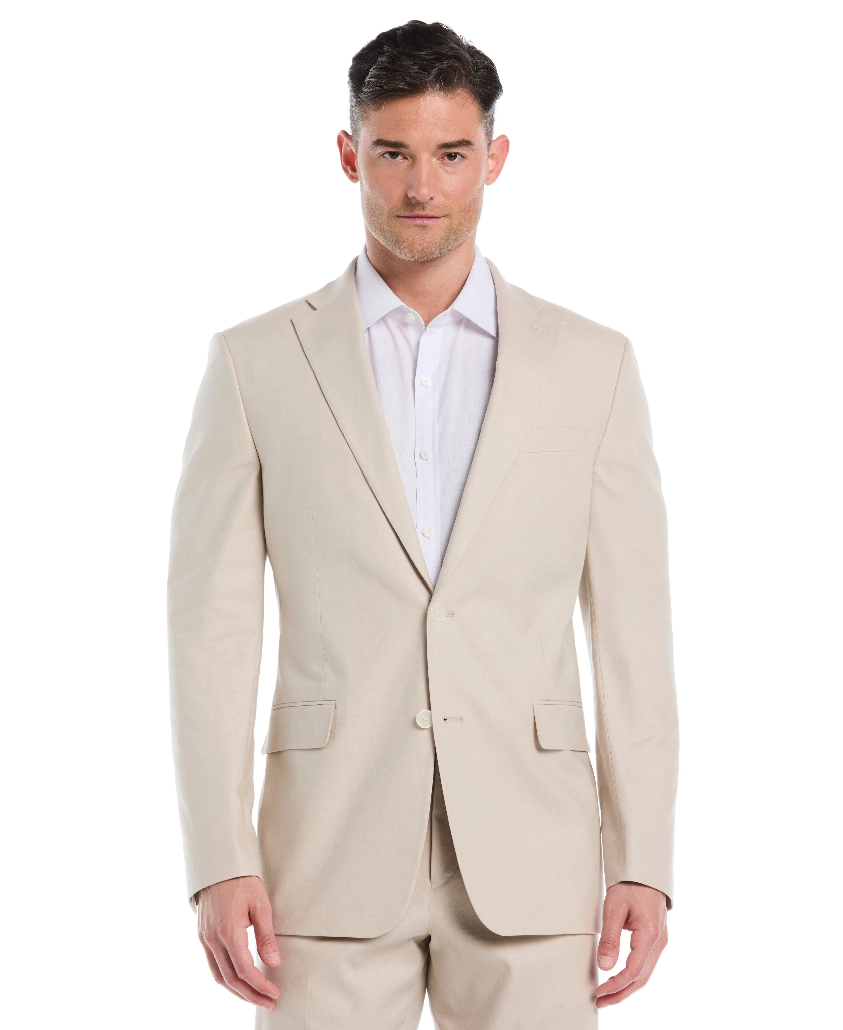 Linen Blend Beige Suit sold by Cubavera product image thumbnail 3