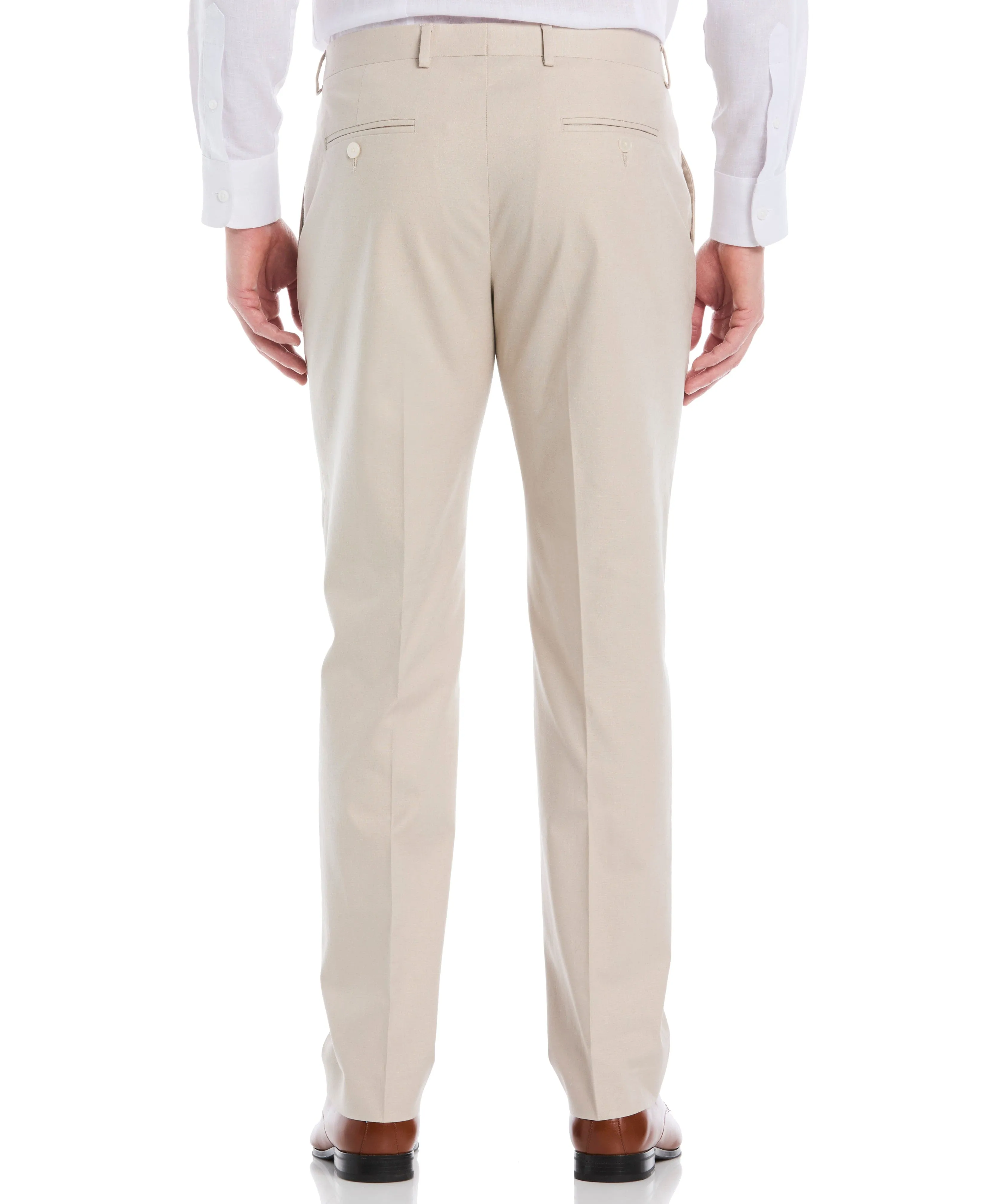 Linen Blend Flat Front Pant sold by Cubavera product image thumbnail 3