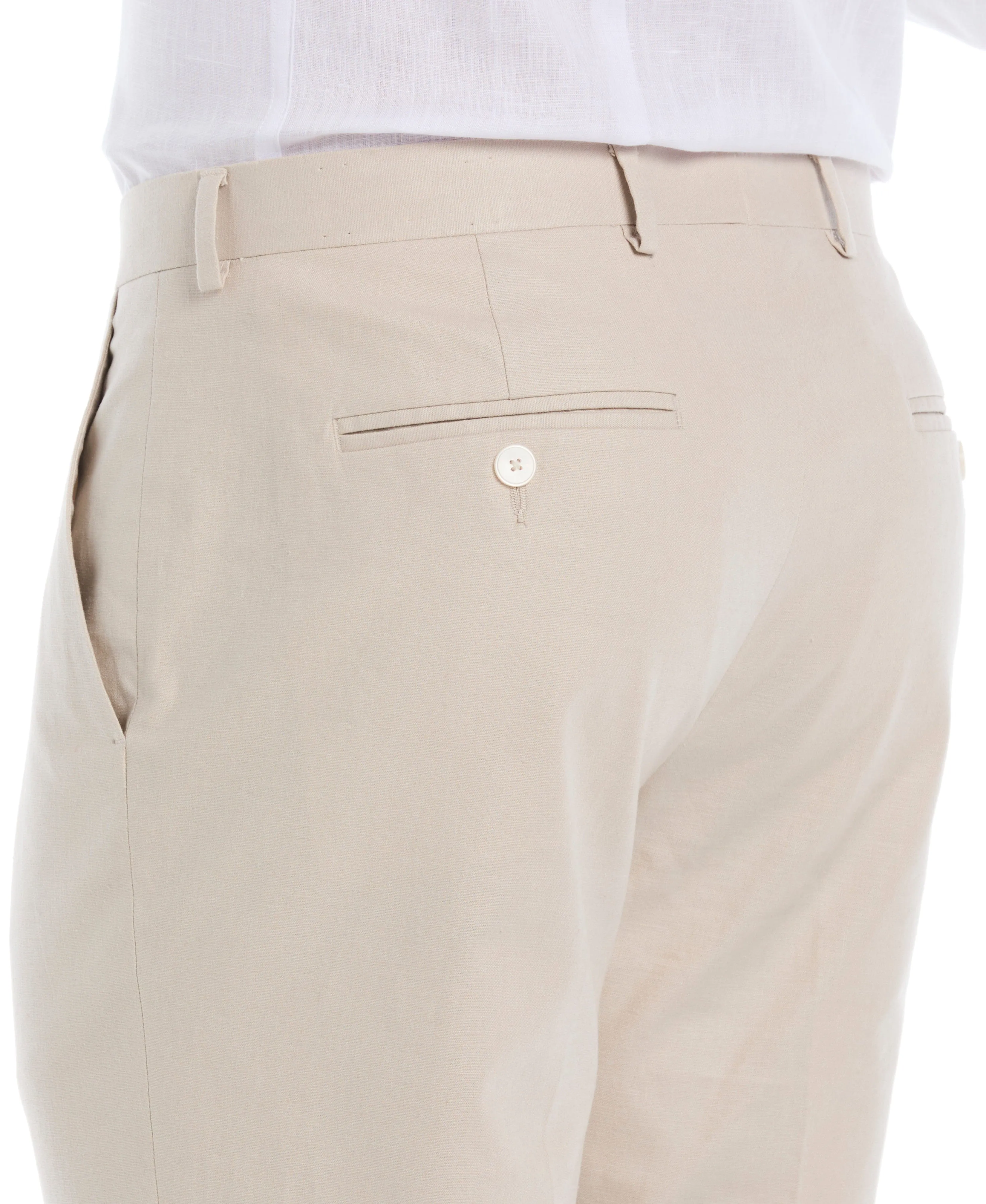 Linen Blend Flat Front Pant sold by Cubavera product image thumbnail 4