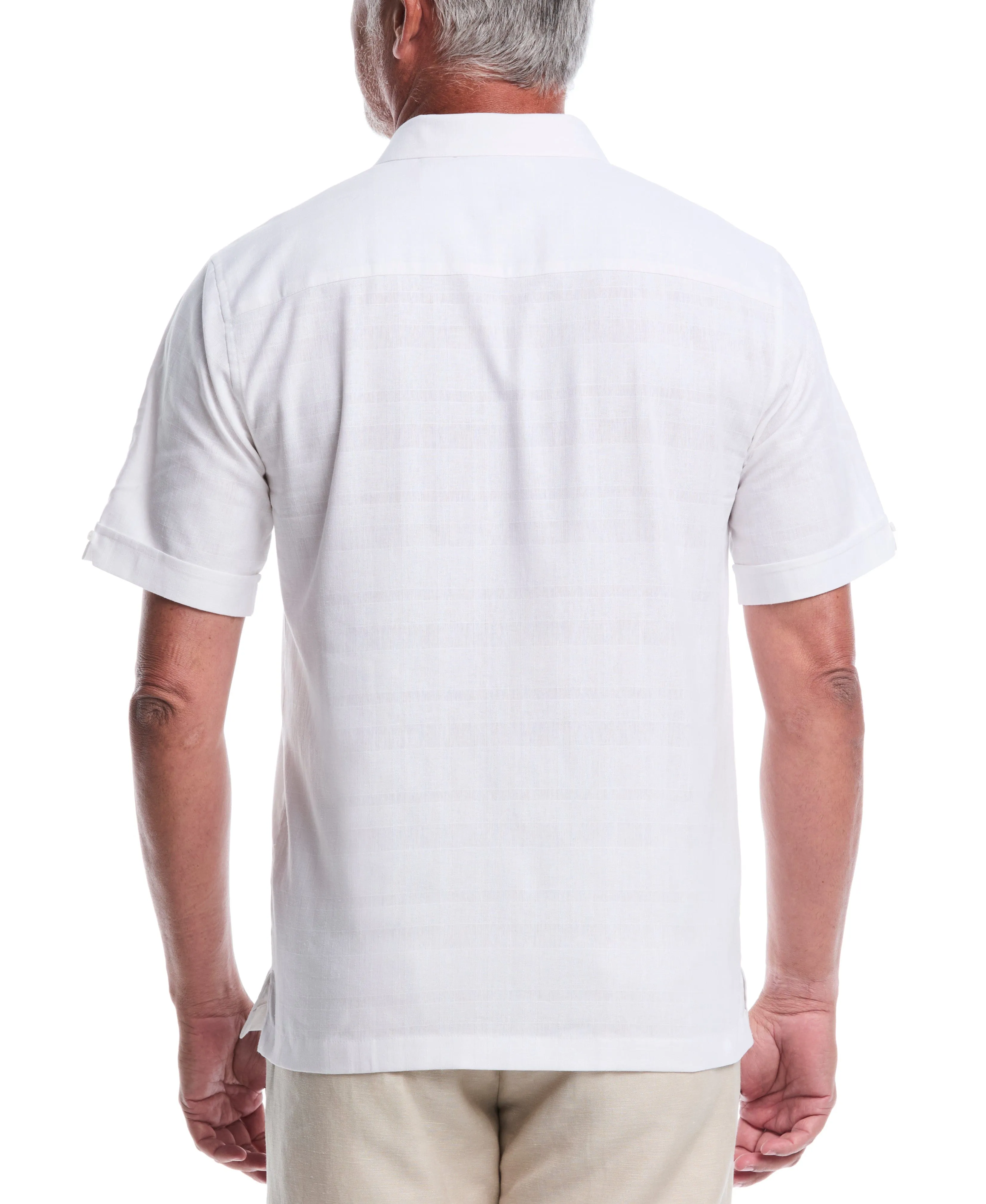 Linen Blend Tropical Print Shirt sold by Cubavera product image thumbnail 2