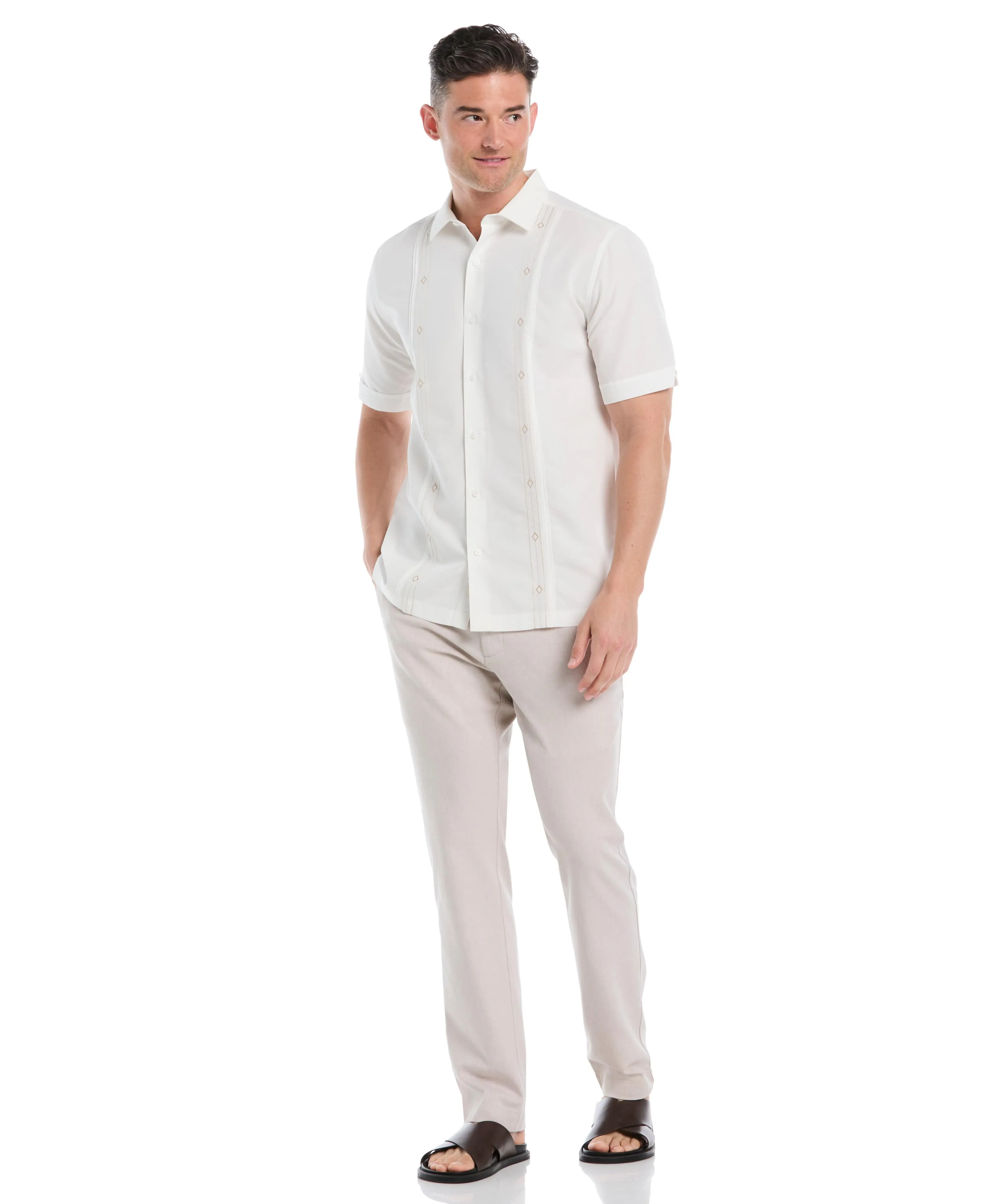 Cotton Linen Flat Front Pant sold by Cubavera product image thumbnail 4