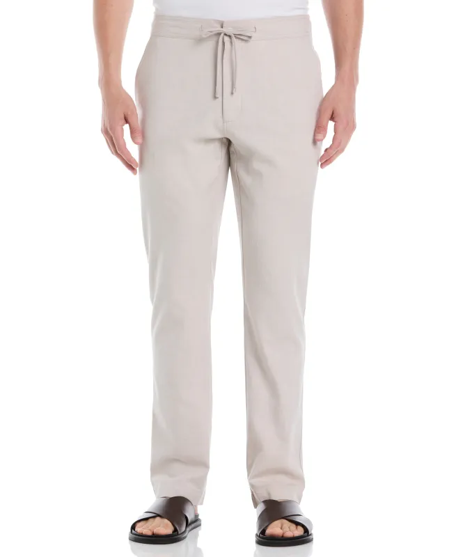 Cotton Linen Flat Front Pant sold by Cubavera