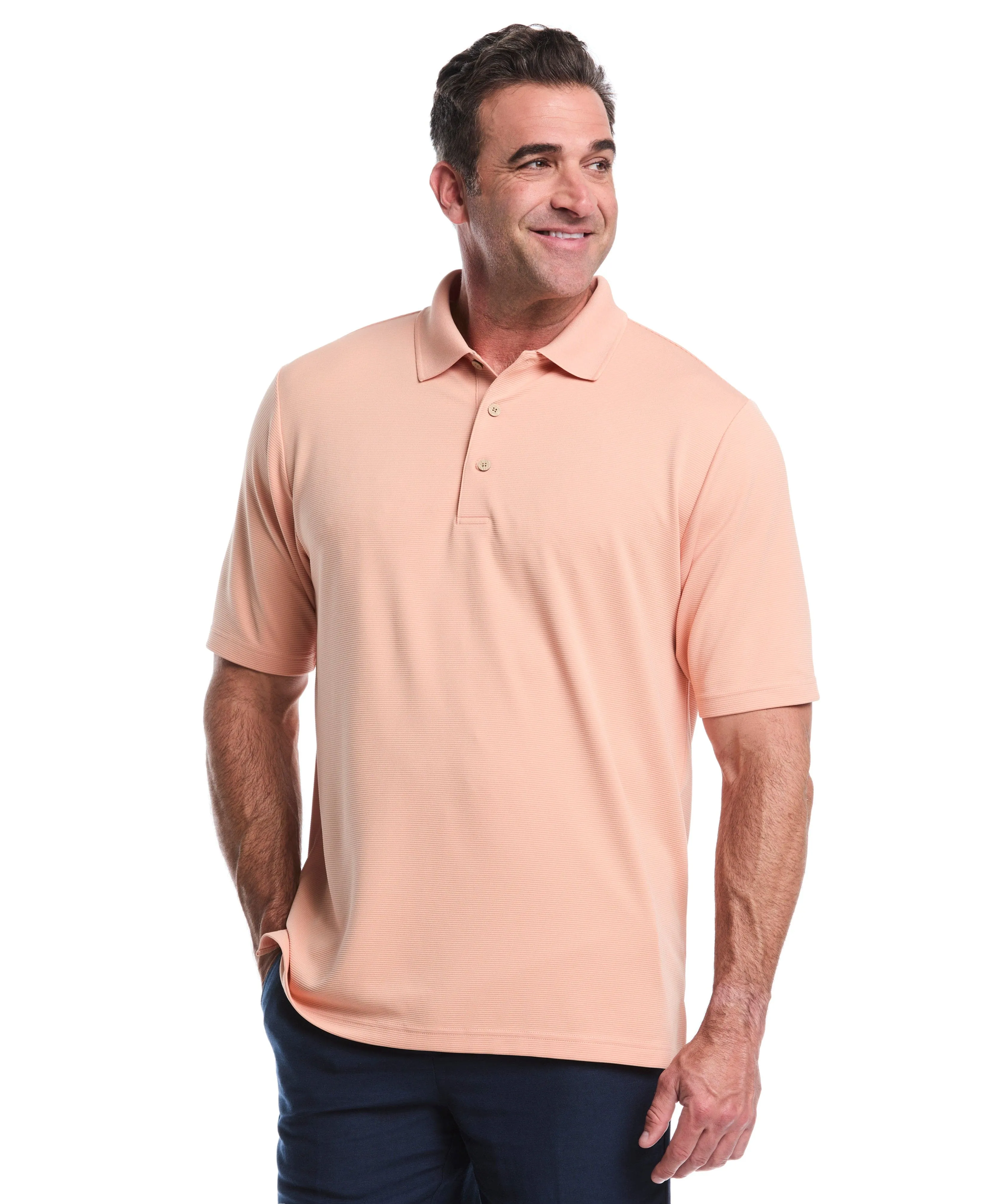 Big & Tall Solid Textured Polo sold by Cubavera