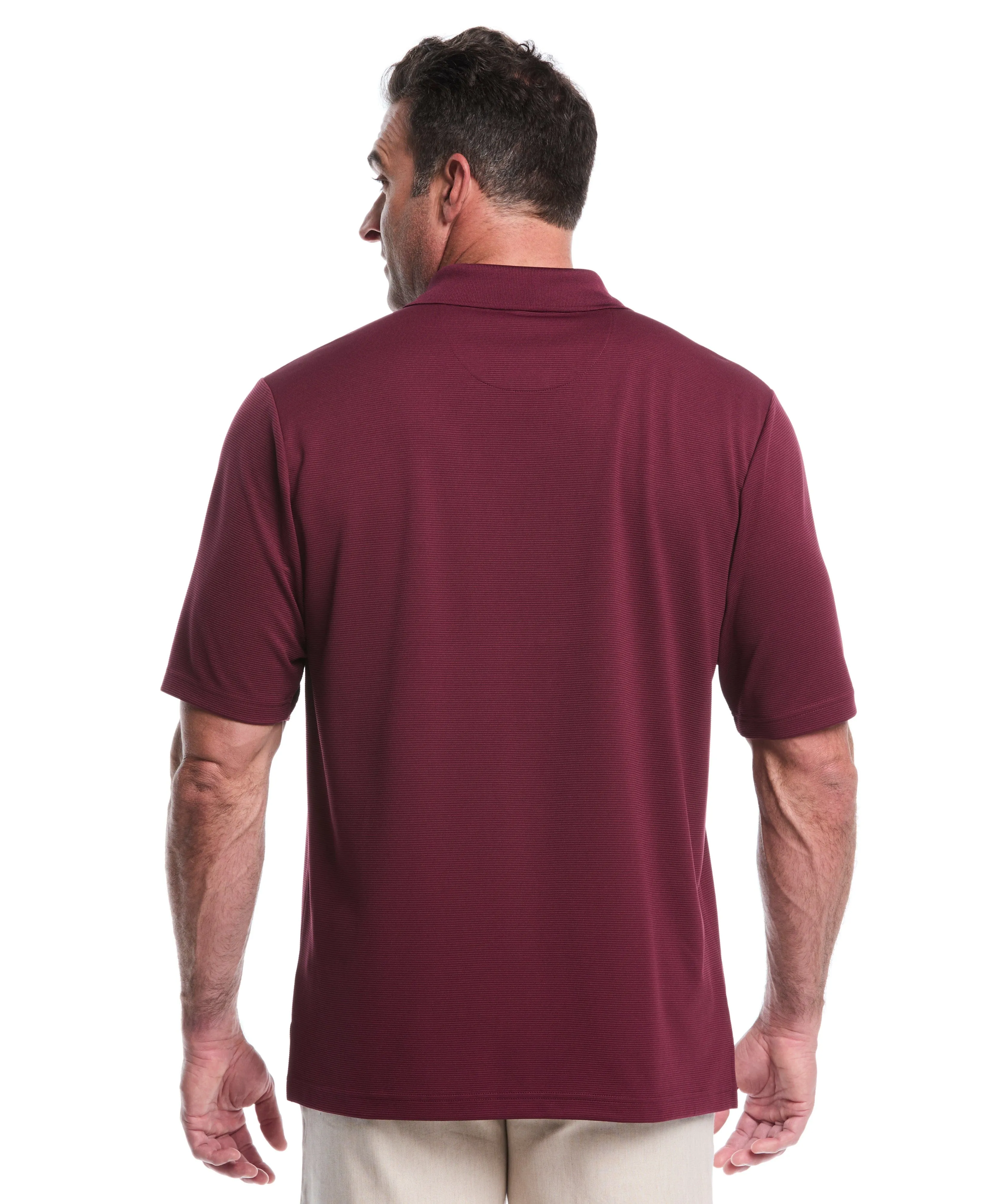 Big & Tall Solid Textured Polo sold by Cubavera product image thumbnail 2