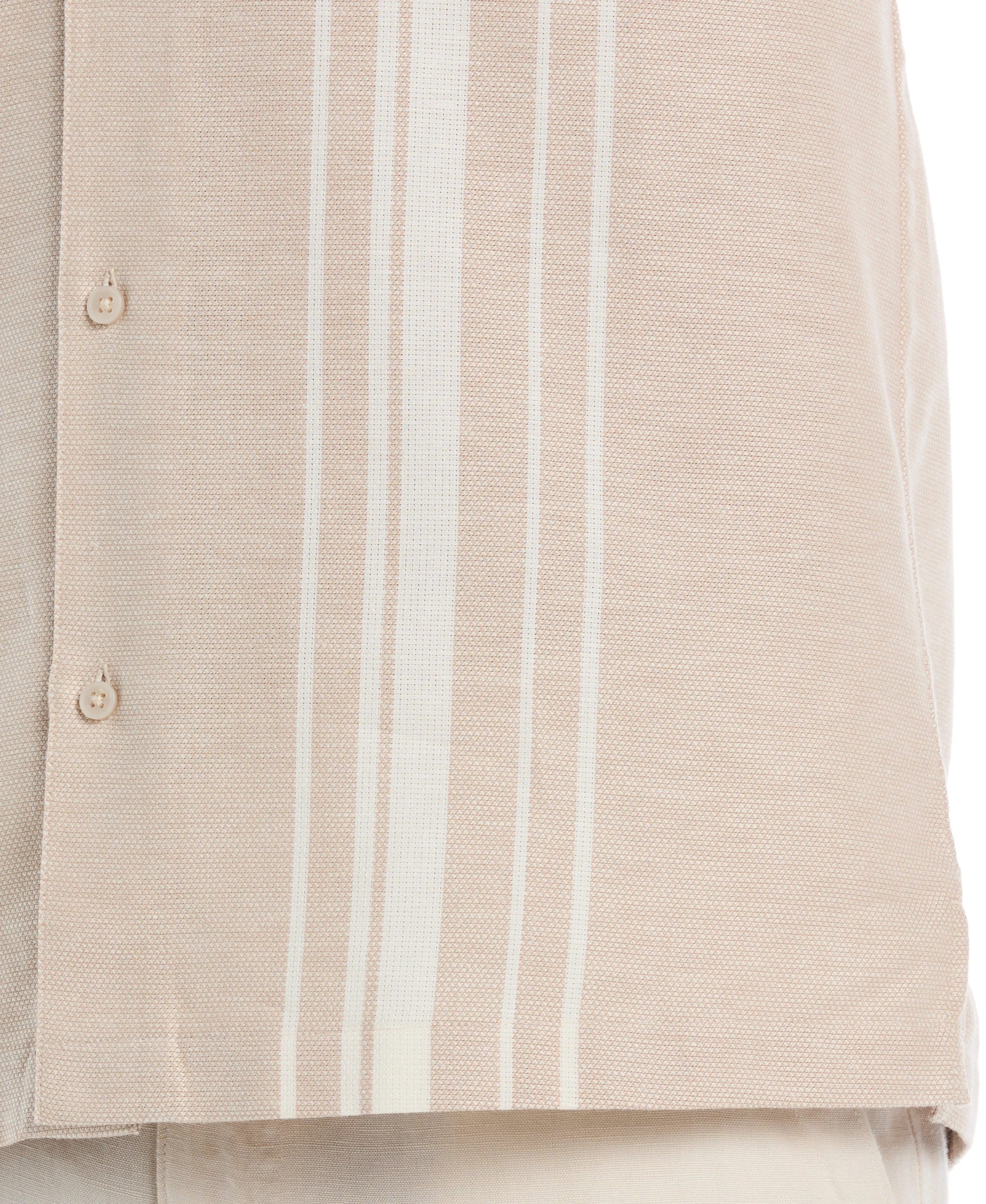 Cotton Linen Dobby Panel Shirt sold by Cubavera product image thumbnail 4