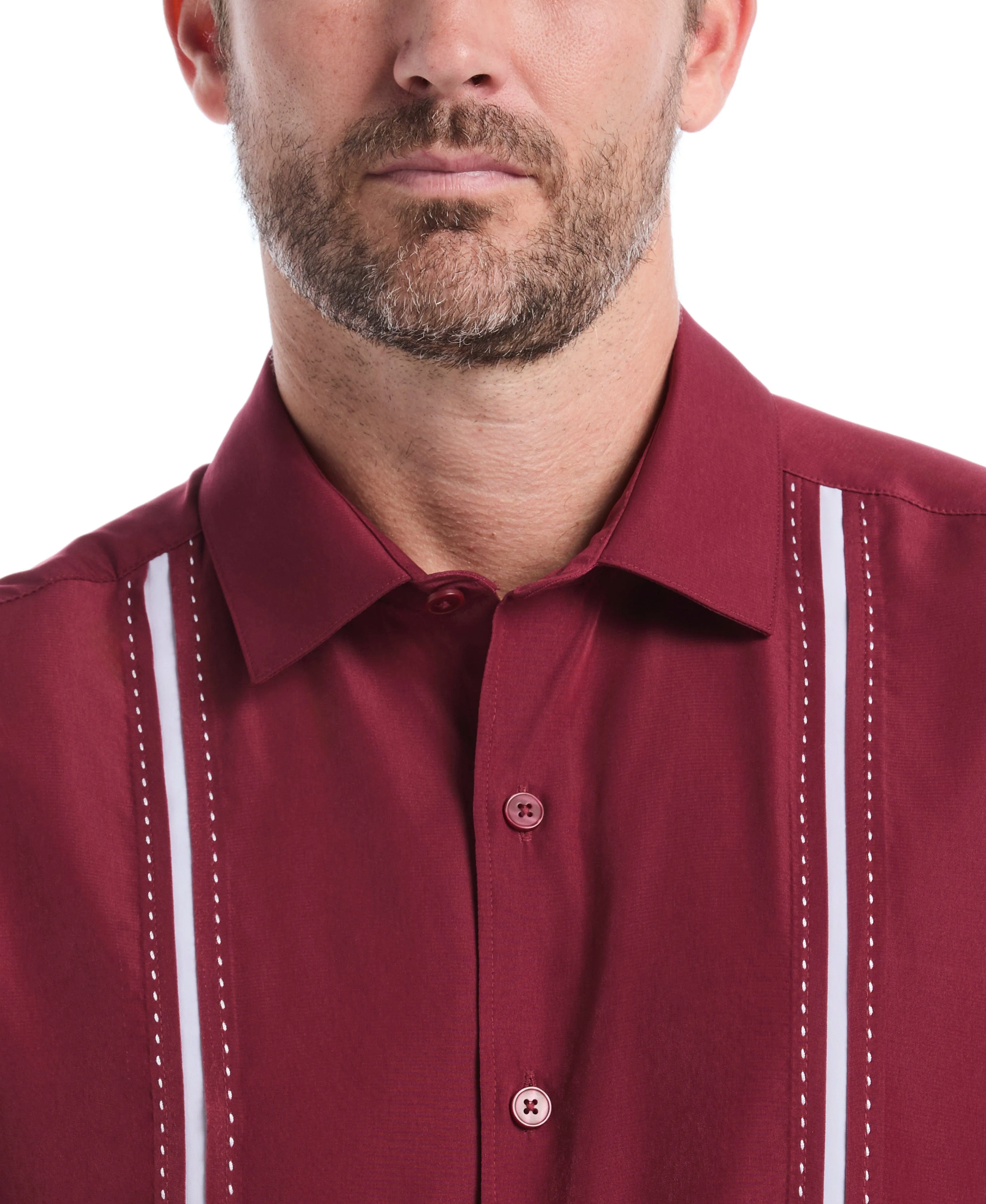 Big & Tall Panel Shirt - Contrast Stitching sold by Cubavera product image thumbnail 3