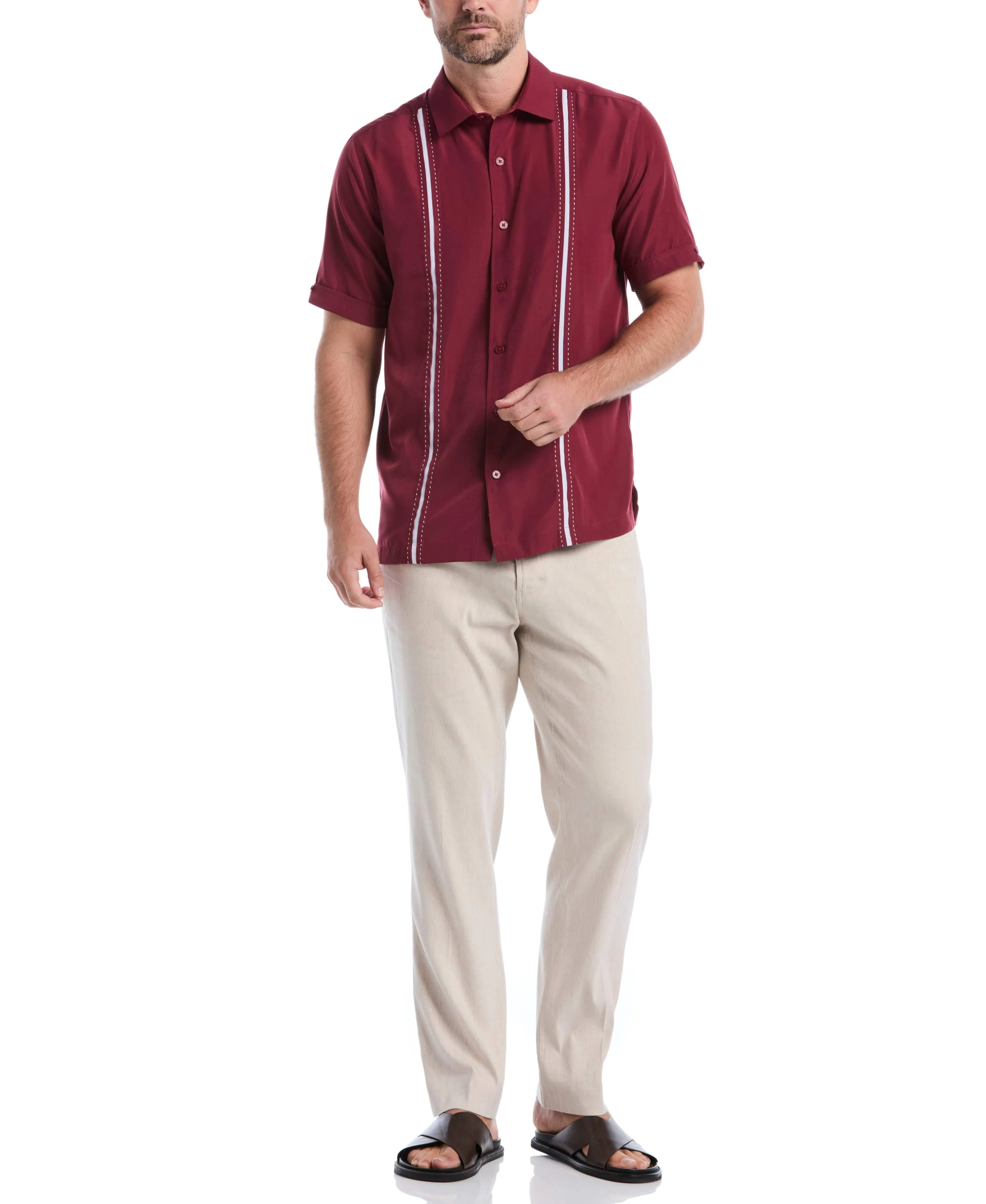 Big & Tall Panel Shirt - Contrast Stitching sold by Cubavera product image thumbnail 4