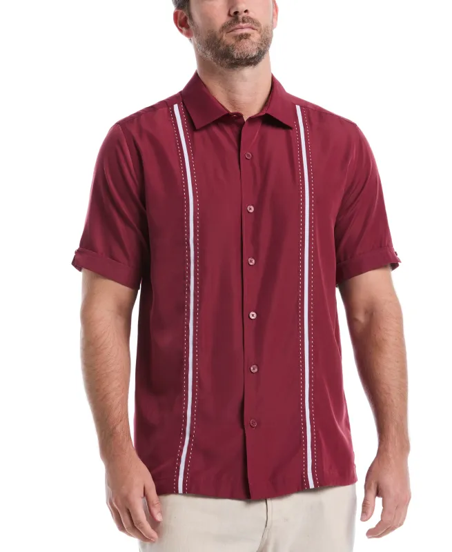 Big & Tall Panel Shirt - Contrast Stitching sold by Cubavera