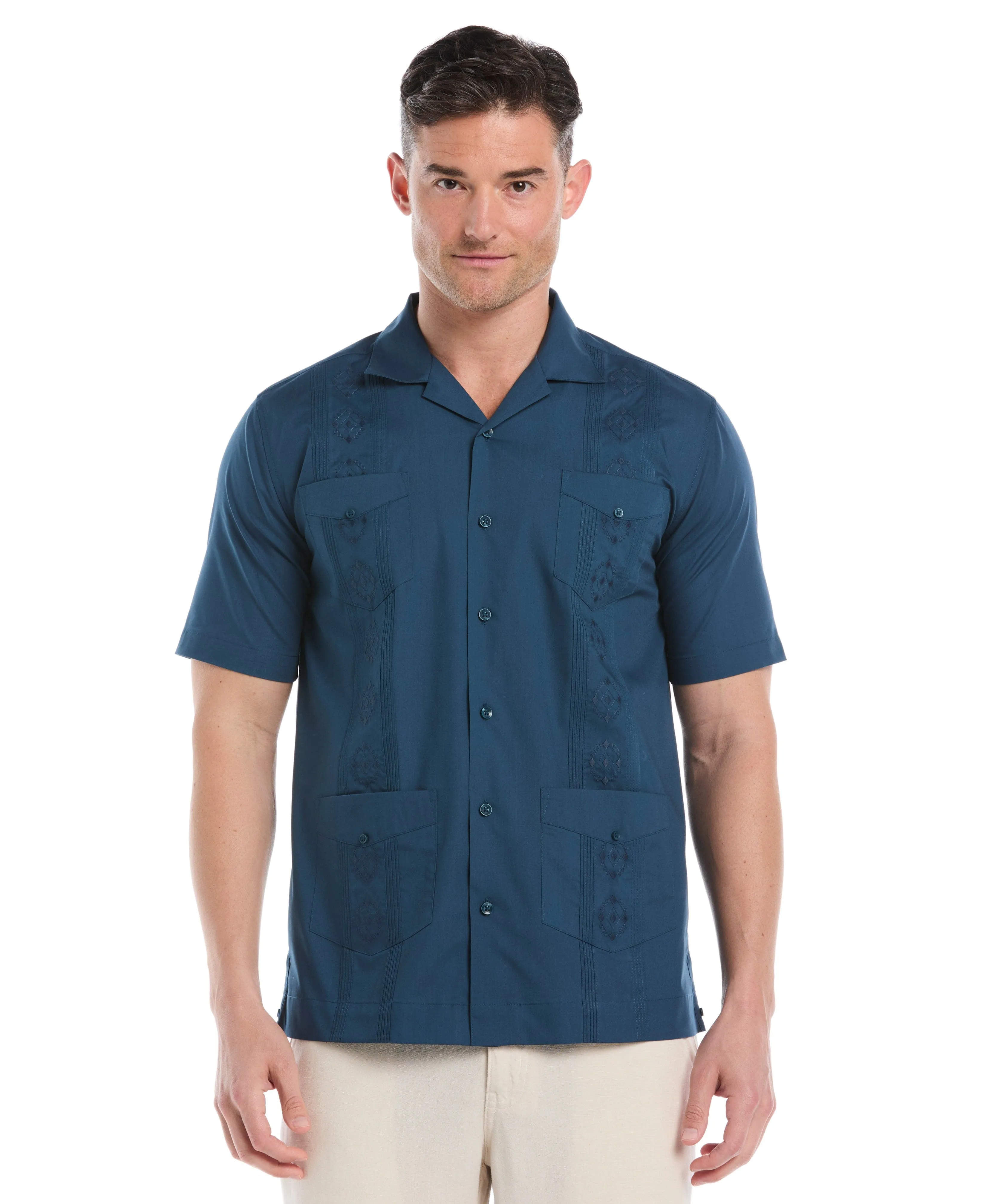 Authentic Embroidered Guayabera Shirt sold by Cubavera