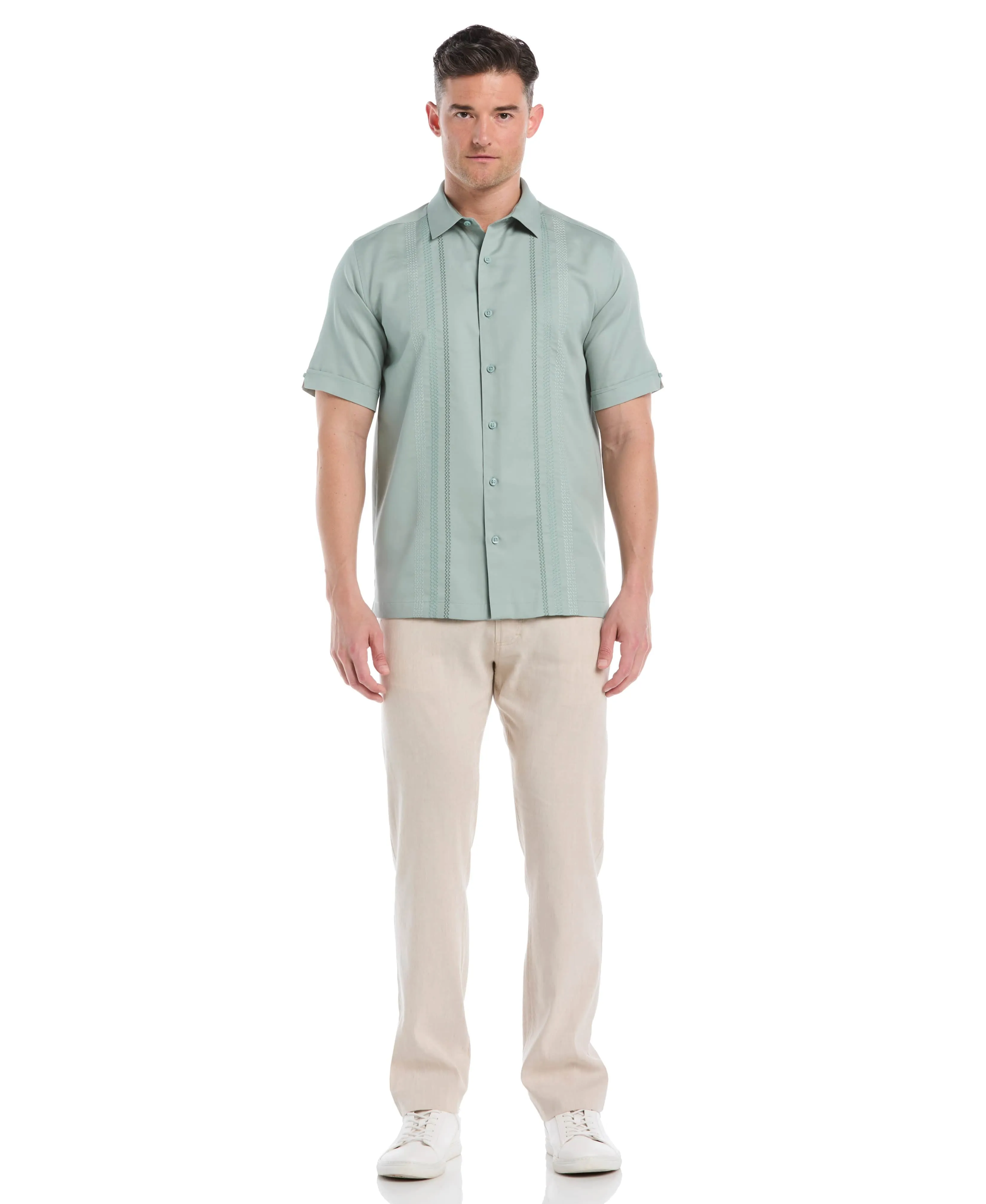 Ombre Embroidery Panel Shirt sold by Cubavera product image thumbnail 5