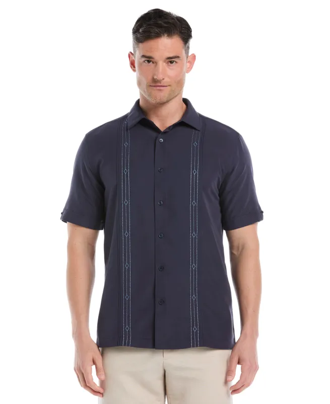 Embroidered Panel Shirt sold by Cubavera