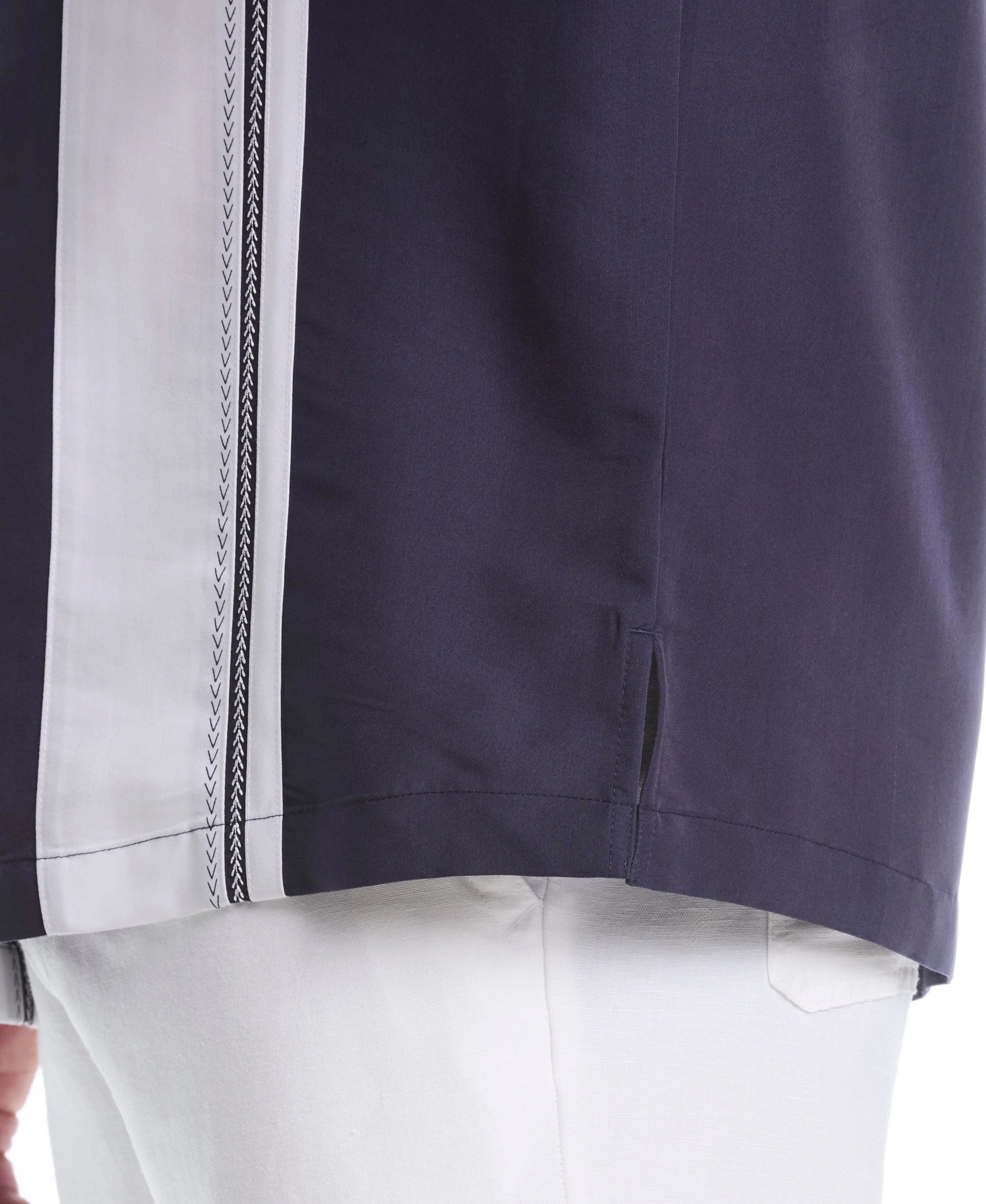 Big & Tall Retro Panel Embroidered Shirt sold by Cubavera product image thumbnail 5