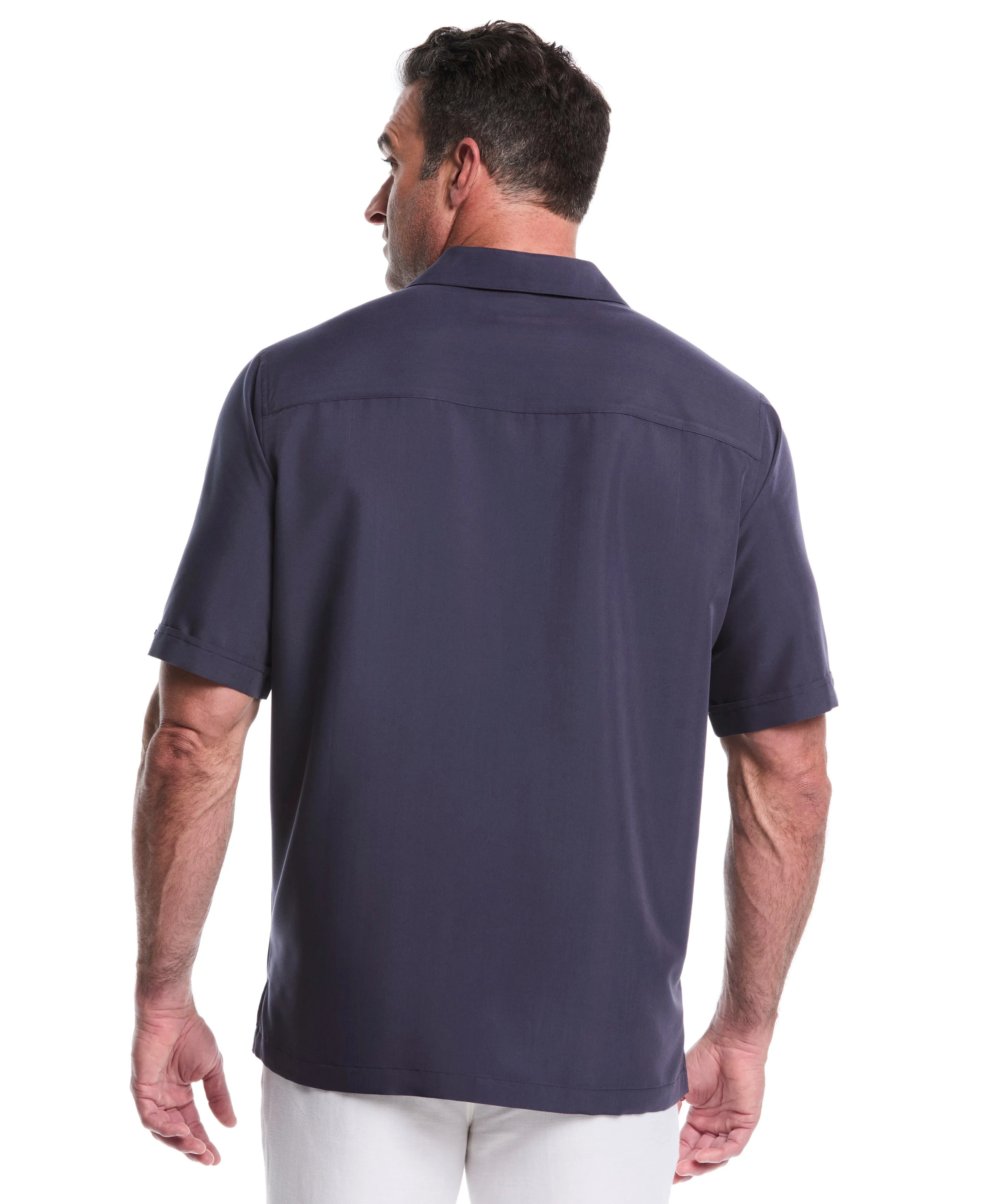 Big & Tall Retro Panel Embroidered Shirt sold by Cubavera product image thumbnail 2