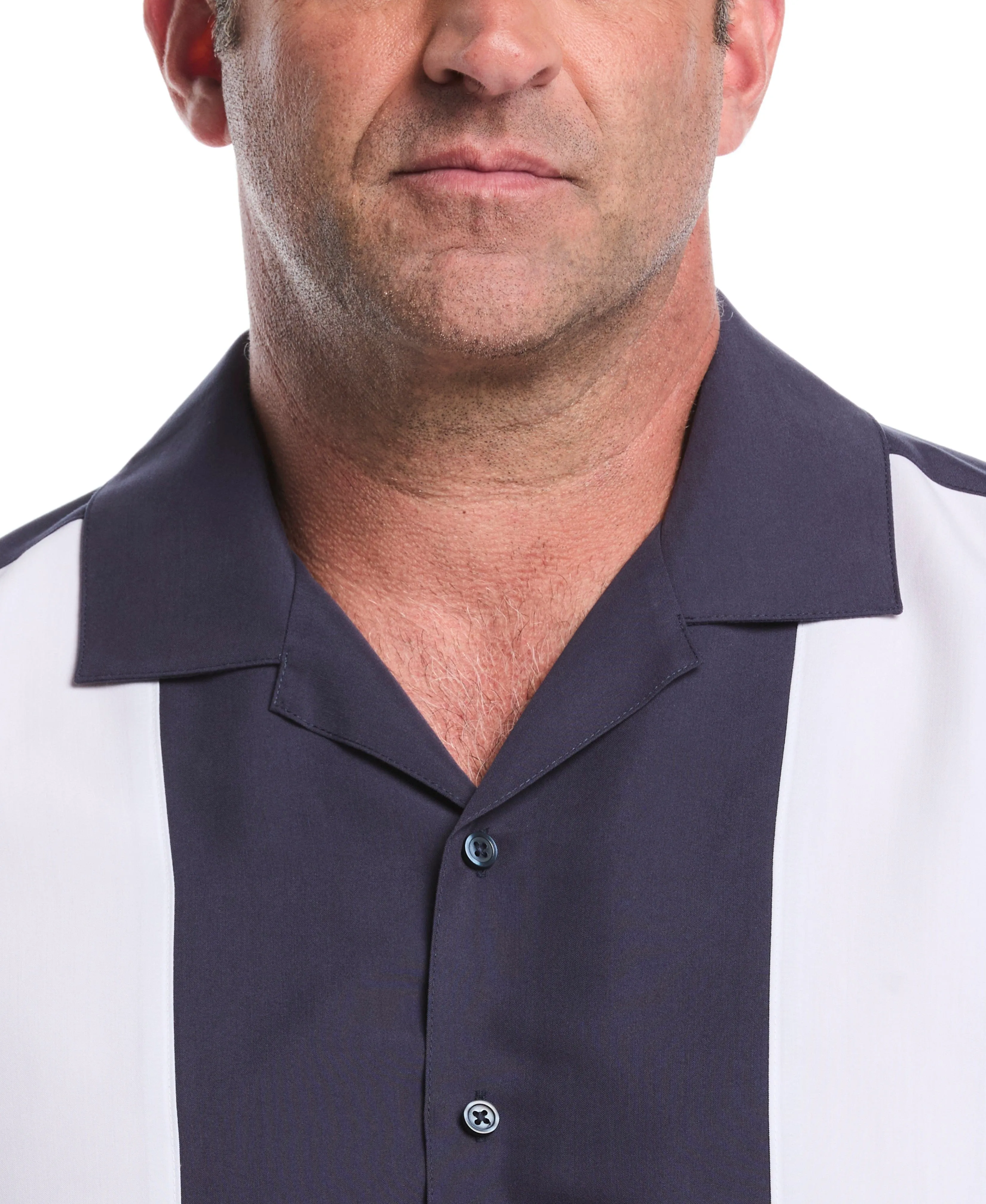 Big & Tall Retro Panel Embroidered Shirt sold by Cubavera product image thumbnail 3