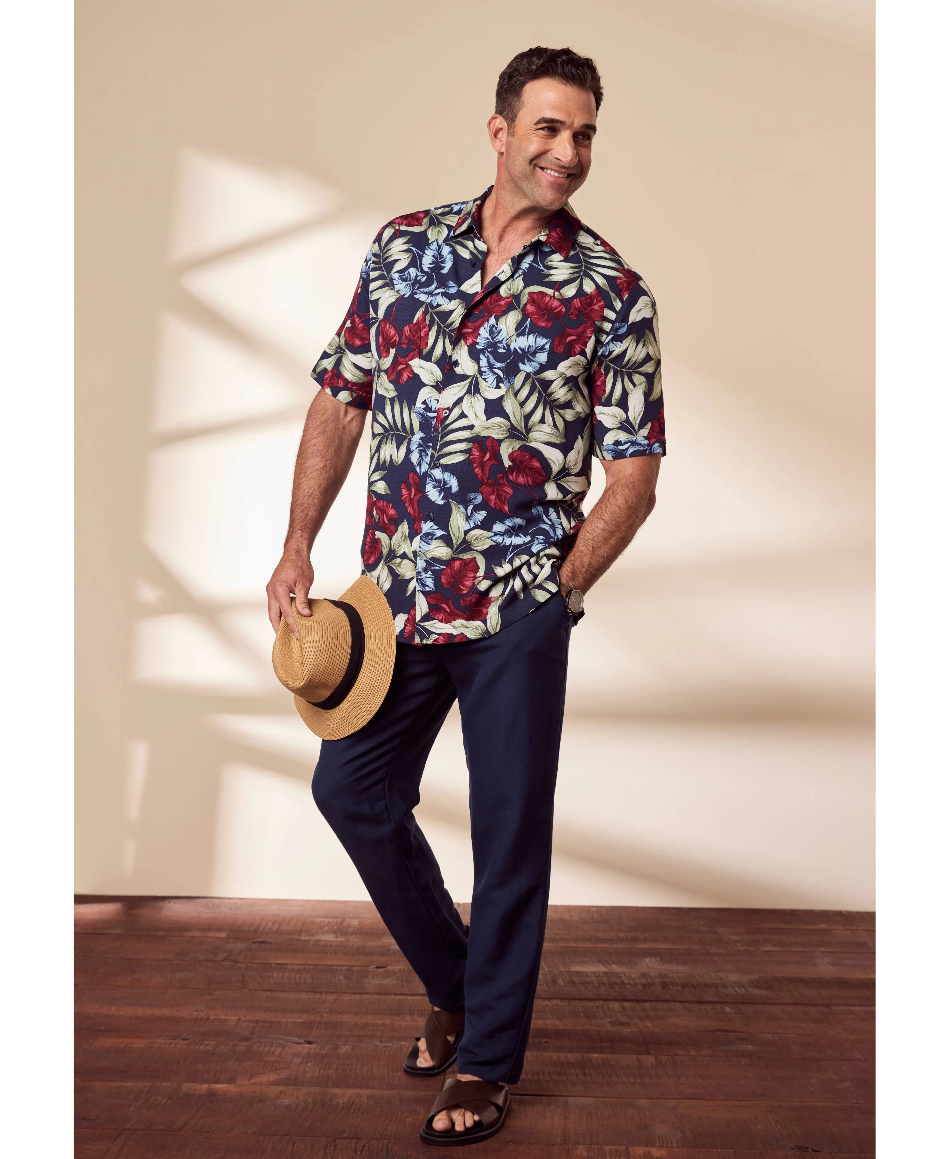 Big & Tall Floral Print Shirt sold by Cubavera product image thumbnail 2