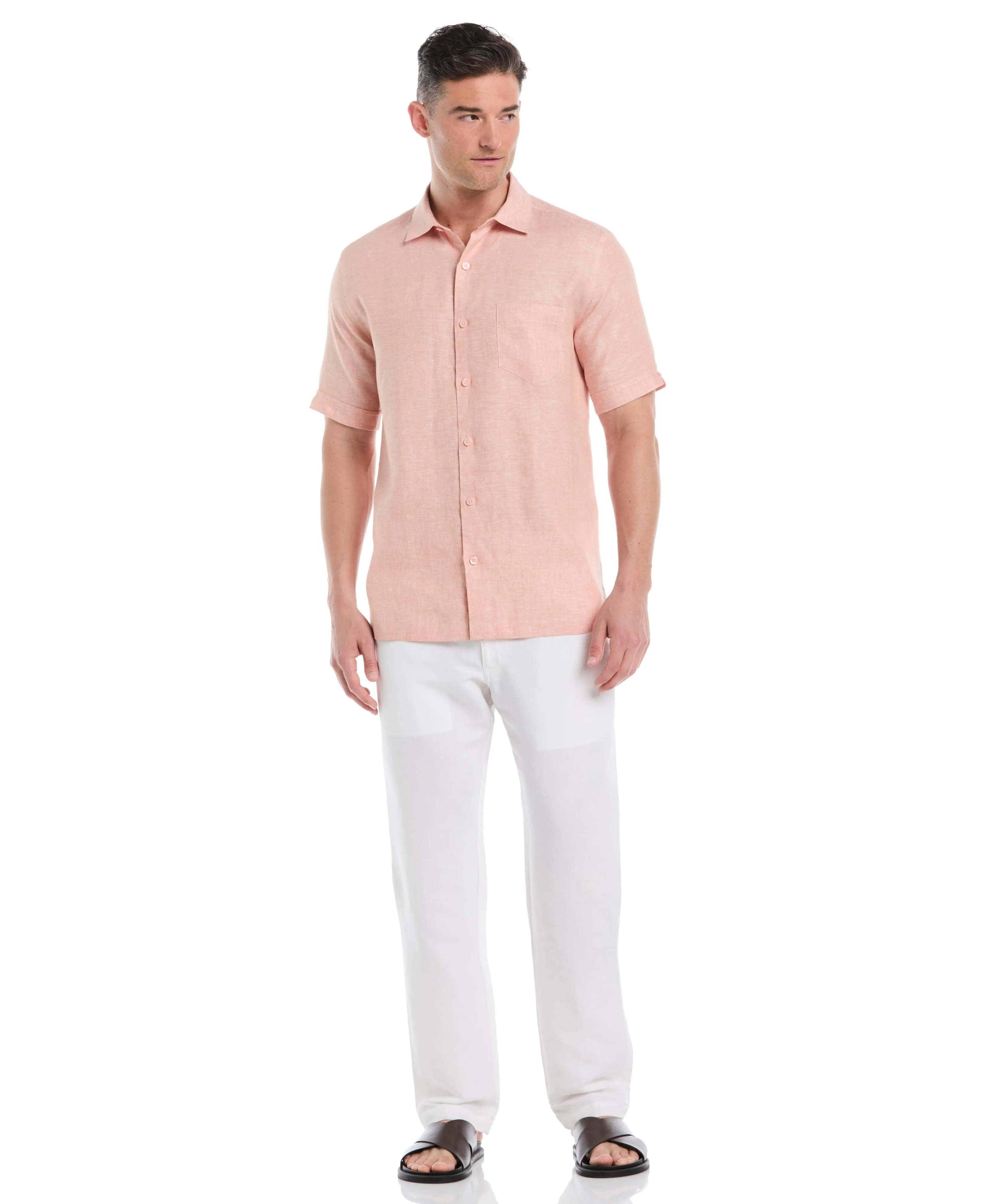 Classic Two-Tone Linen Shirt sold by Cubavera product image thumbnail 4